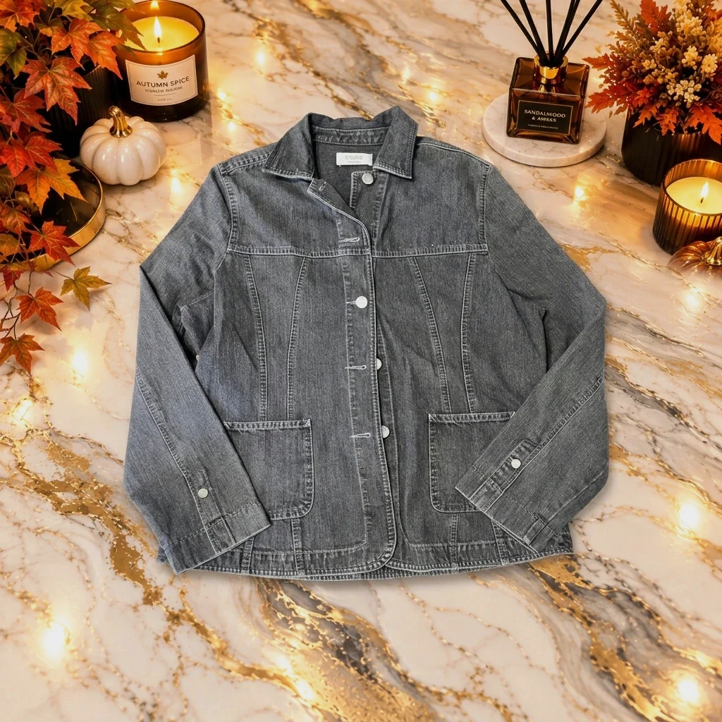 Veste en jean gris Canda C&A – Taille 44