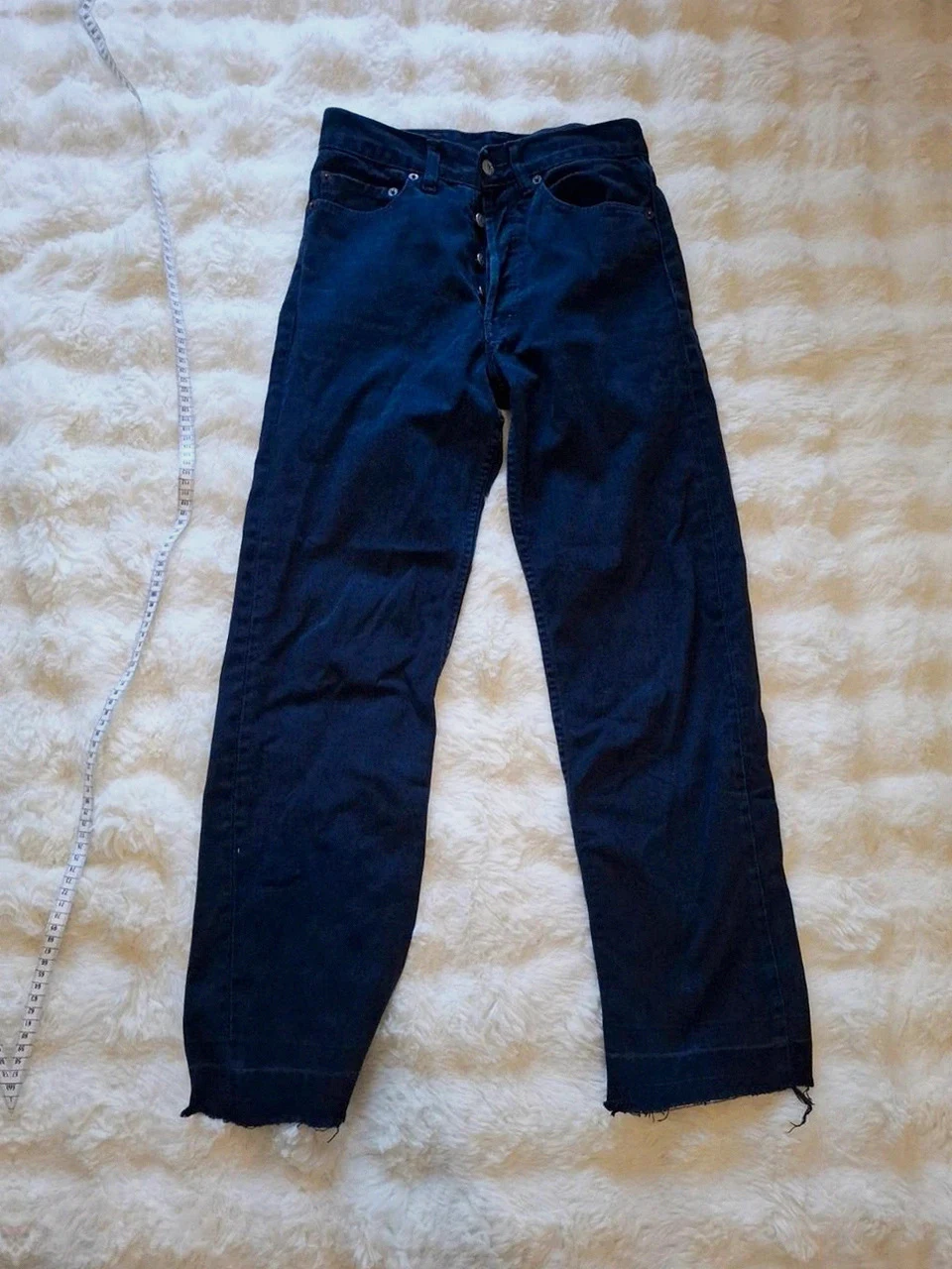 Jean Levi's Vintage 501 Noir / Bleu Foncé T.W27 L36 Made in Usa