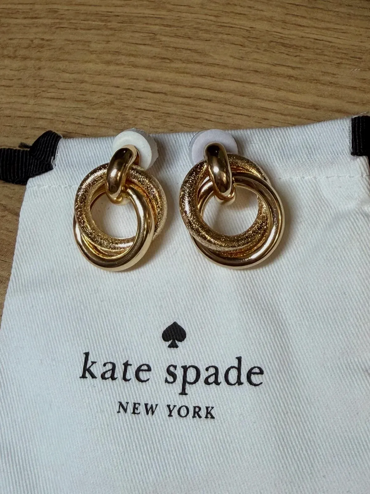 Boucles d'oreilles clips dorées Kate Spade – Kate Spade – doré – taille Taille unique 3