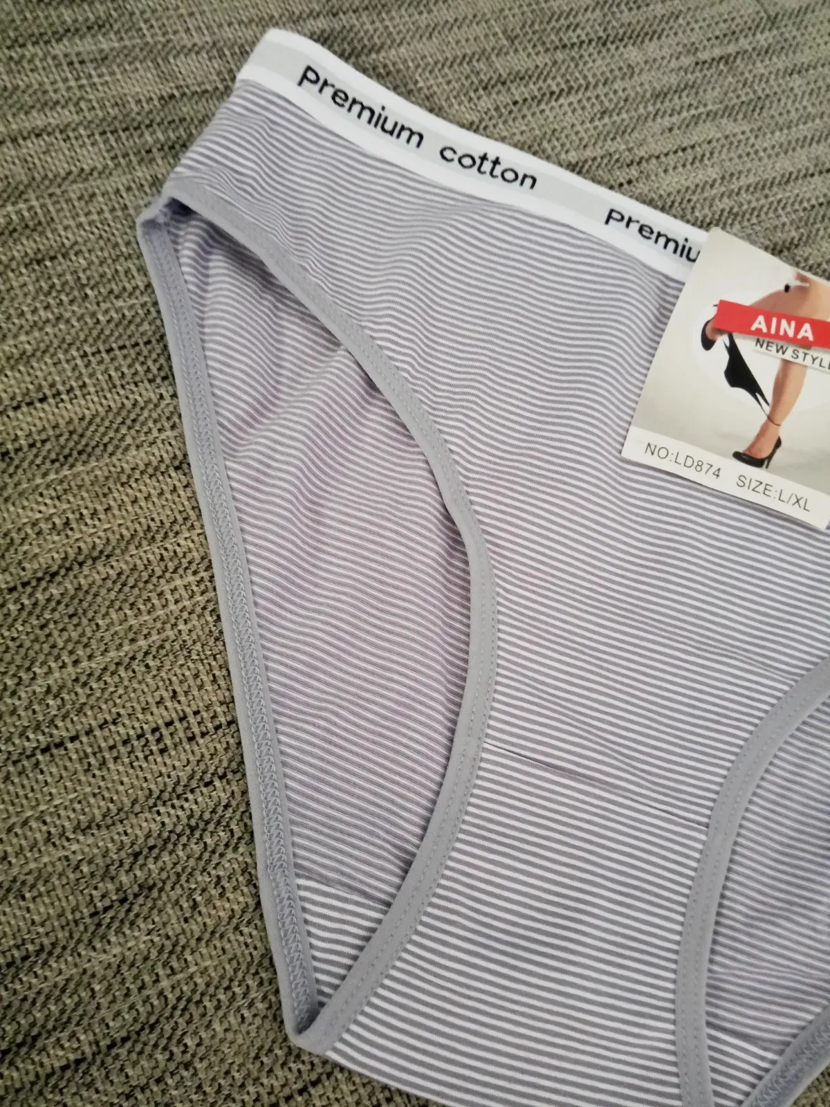 Bragas de algodón talla L/XL – Aina – gris – taille Taille unique 2