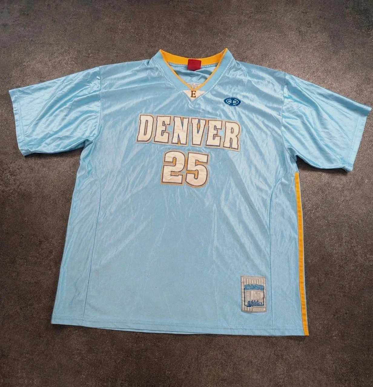 Maillot Denver Nuggets vintage Y2K basketball ncaa Xxl oversize bleu ciel – NCAA – taille XXL