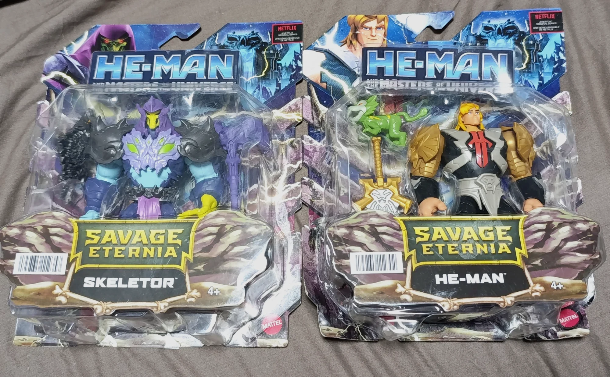 Conjunto 2 figuras articuladas He-Man Mattel