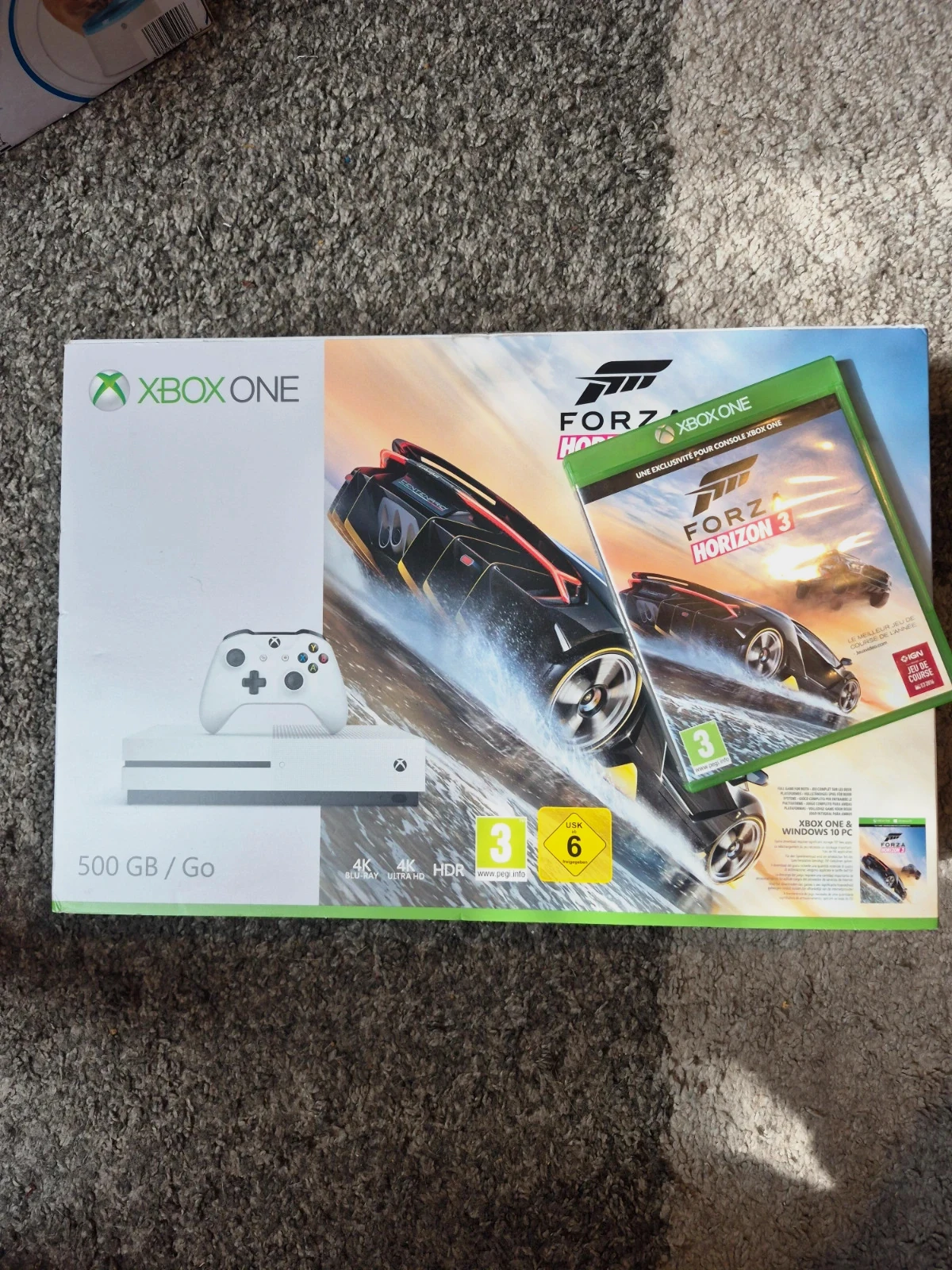 Pack Xbox One S 500 Go - Édition Forza Horizon 3 - Complet en Boîte