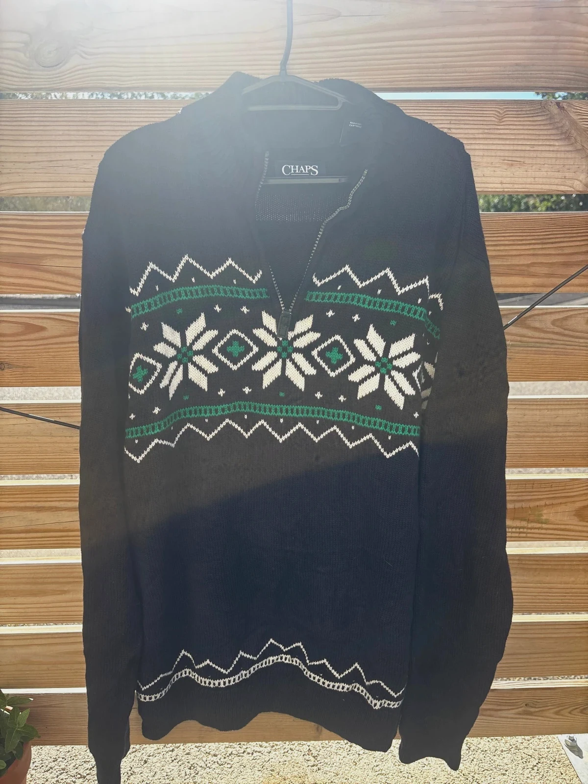 Pull Chaps taille L Noir / avec motif