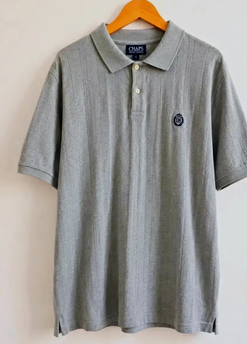 Polo gris Chaps taille XL 100% coton – Chaps – marron – taille XL 2
