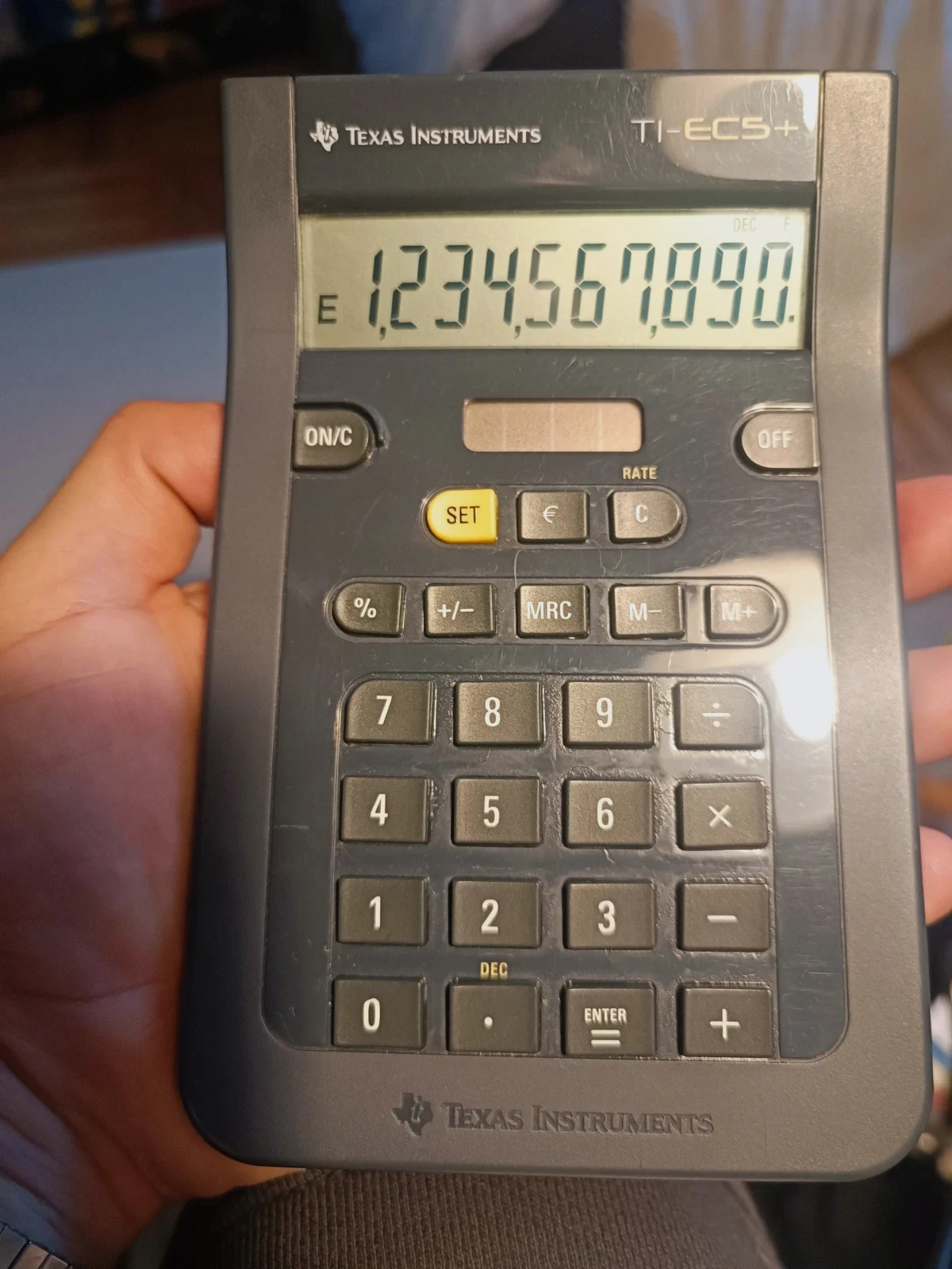Calculatrice vintage Texas instruments Ti-EC5 +