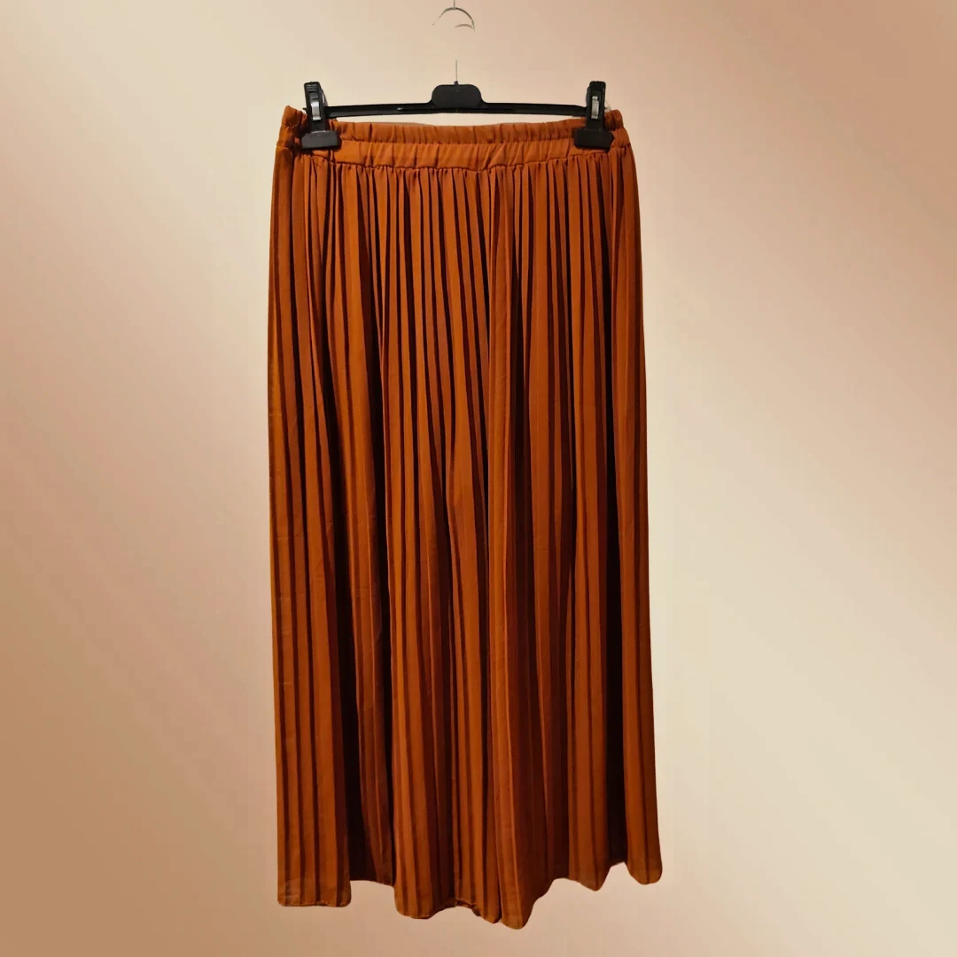 Pantalon large plissé fluide rouille Graciela - Taille unique (TU) – Graciela – taille Taille unique