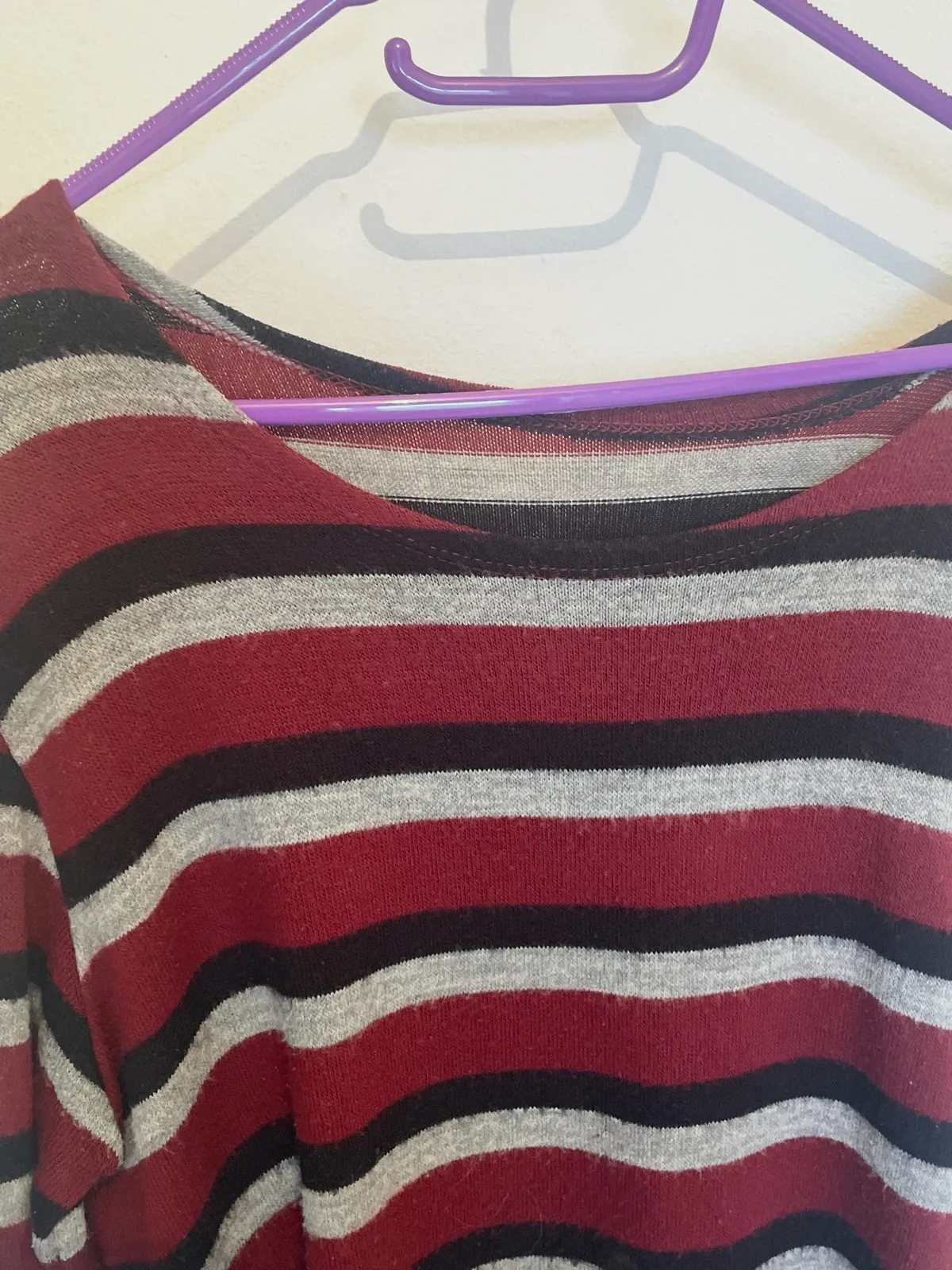 Jersey de punto fino a rayas - Estilo Grunge/Alt - Talla L – Ideal – taille L / 40 / 12 2