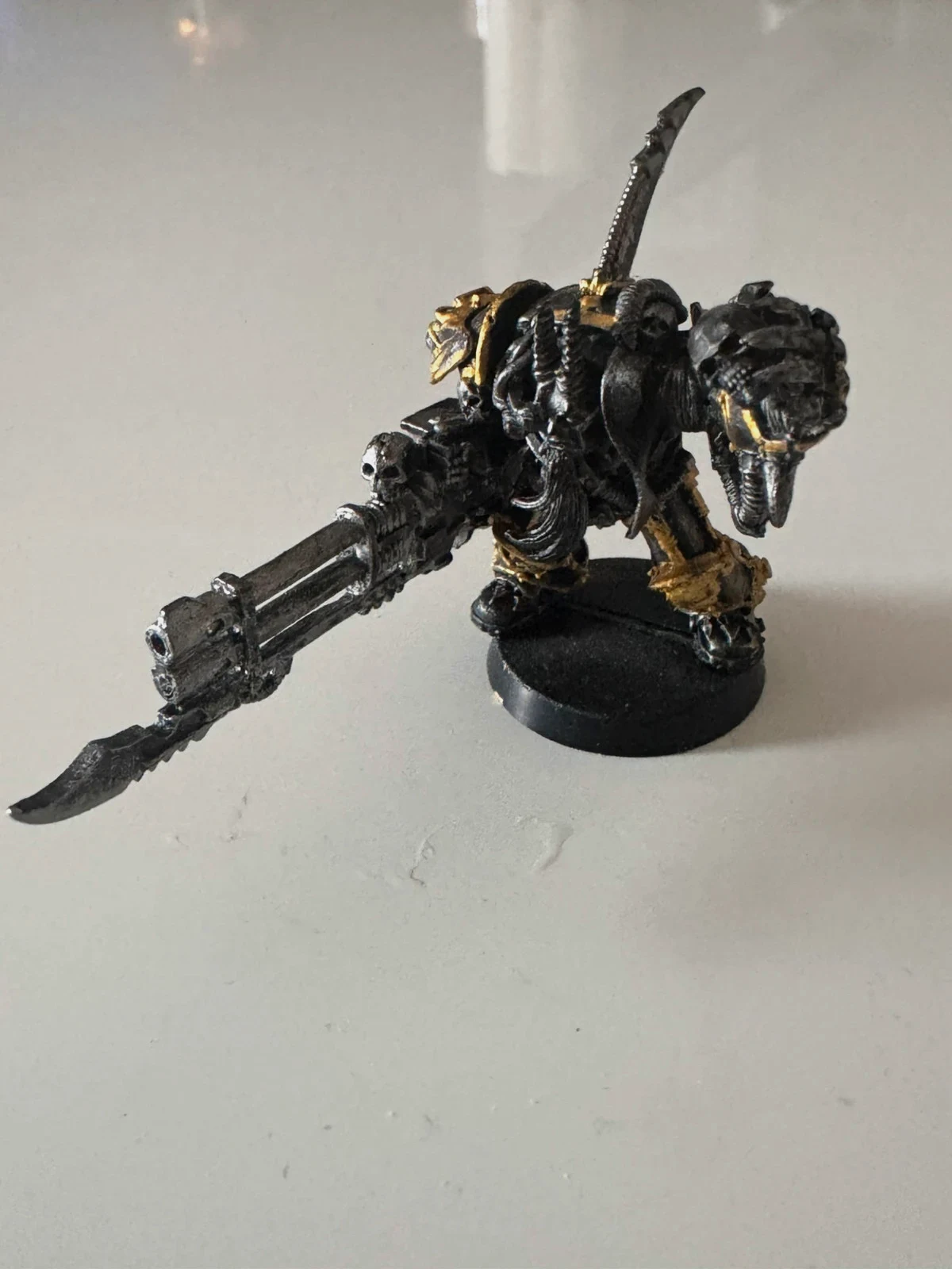 Warhammer 40k Terminator Mitrailleuse Lourde Iron Warriors Chaos en métal