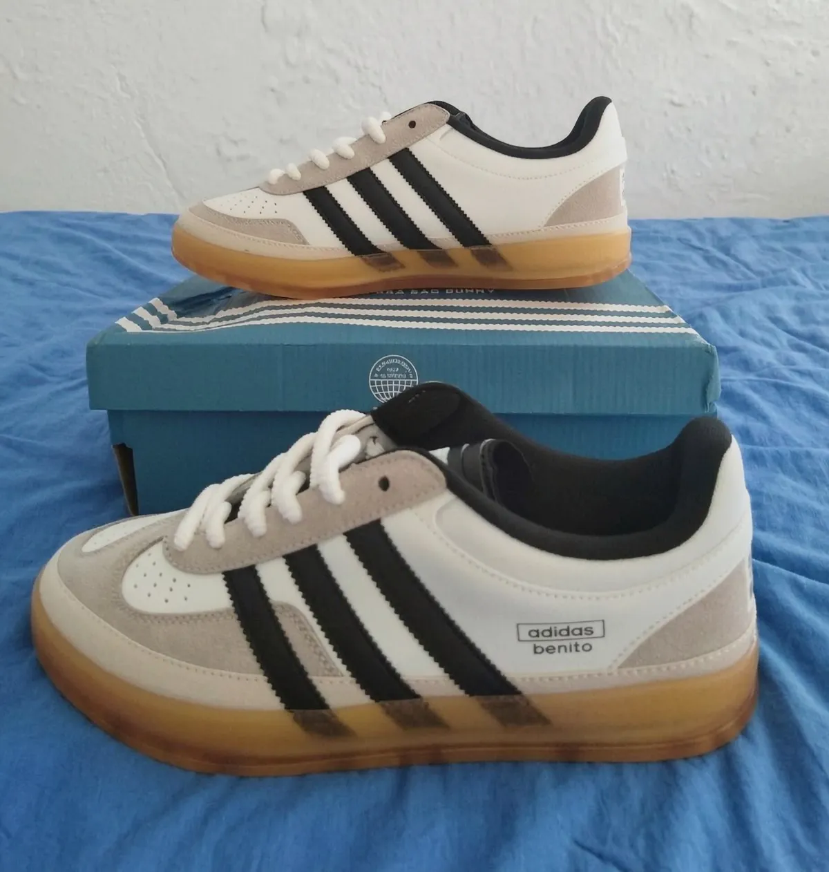 Adidas sneakers blanc noir semelle gomme – Adidas – blanc – taille EU 42 4