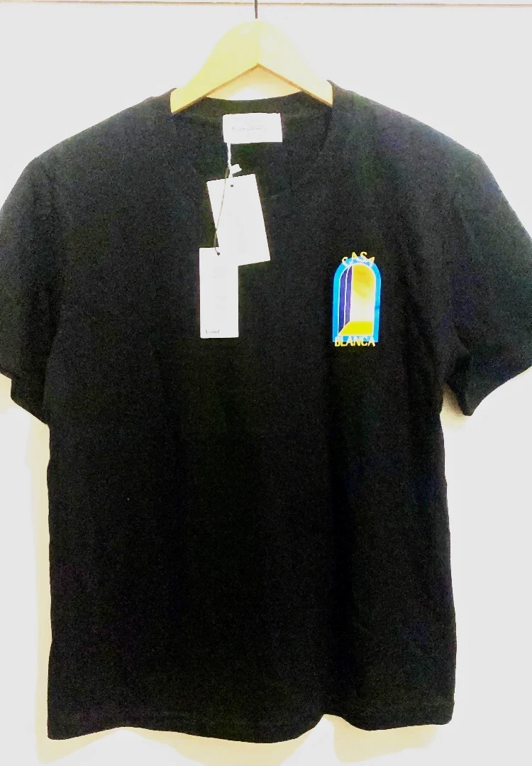 T-shirt Casablanca L'Arche Noir Orange Neuf Taille MAuthentique