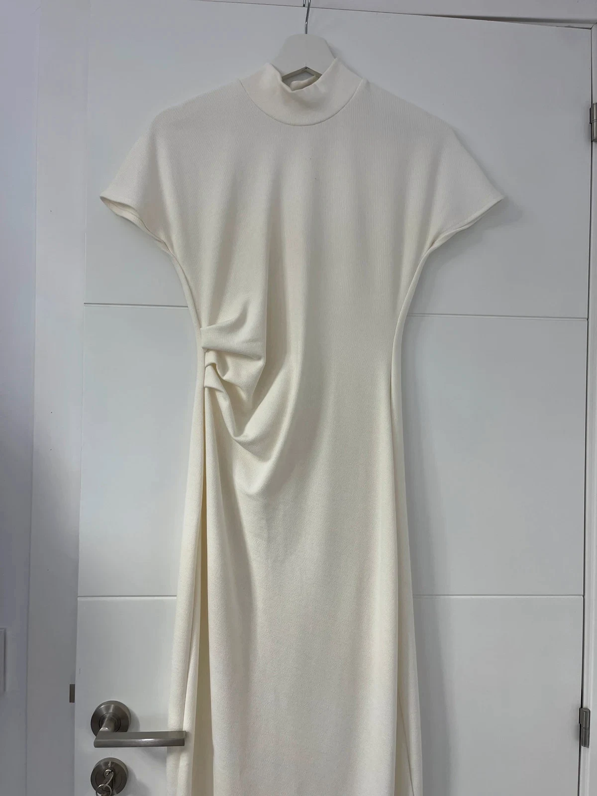 Vestido blanco midi puntos nuevo – Zara – taille M / 38 / 10