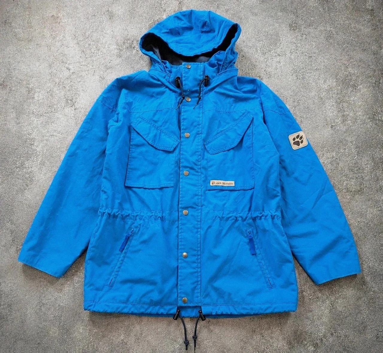 Jack Wolfskin Function 65 veste parka outdoor vintage bleu S – Gorpcore Hiking 90s – Jack Wolfskin – taille S