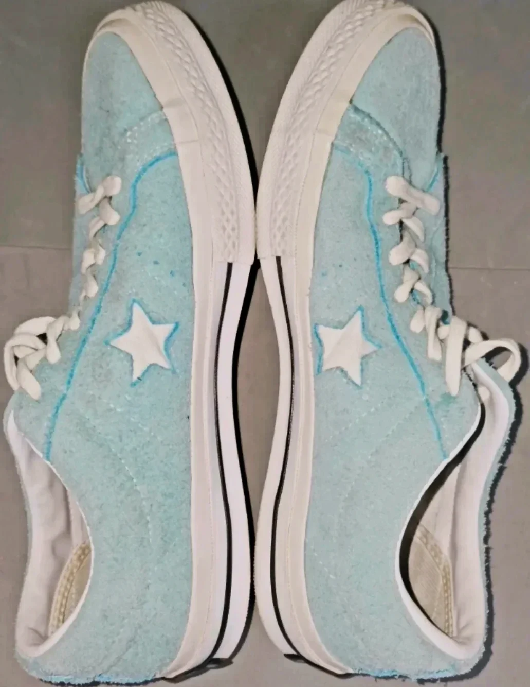 Converse Zapatillas One Star Azul Celeste Buen Estado Talla 41.5