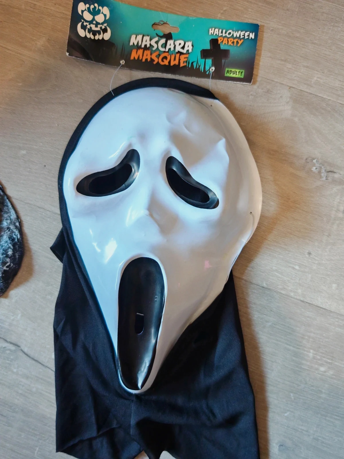 Masque Ghostface Scream avec capuche – Adulte – Neuf