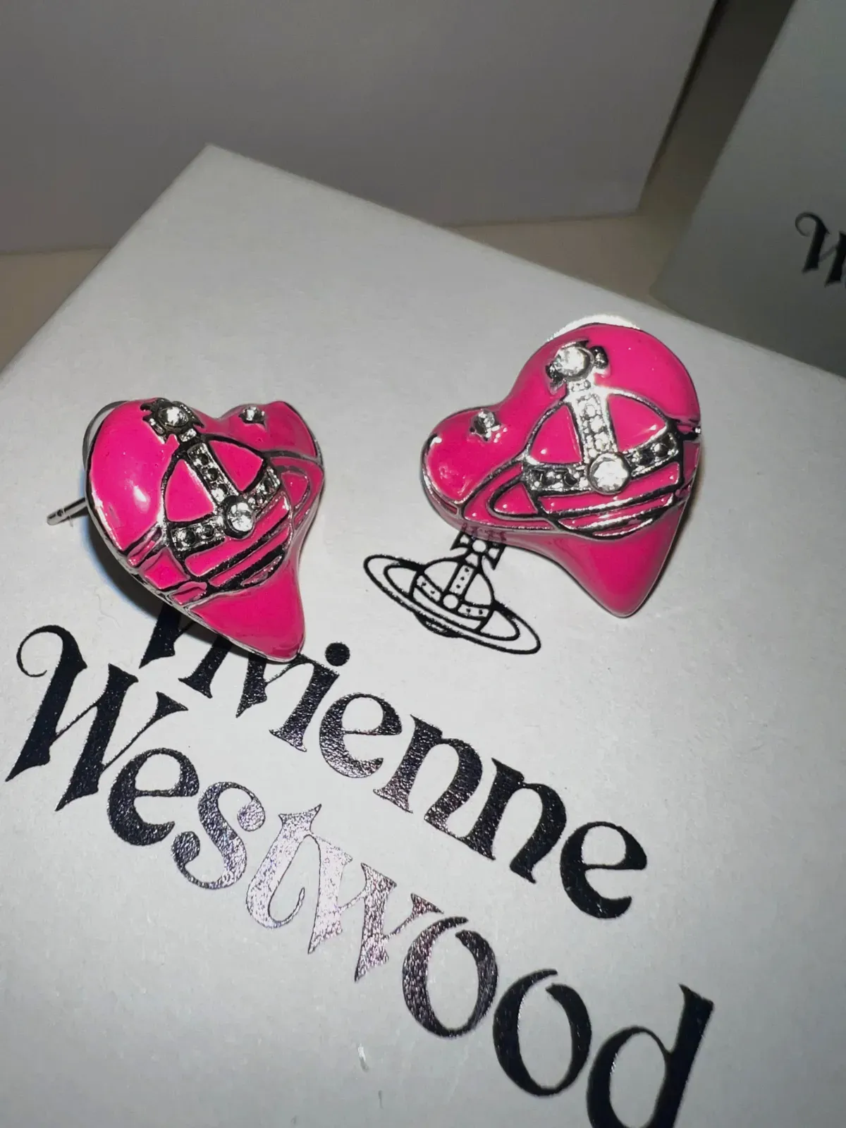 Boucles d'oreilles cœur Vivienne Westwood rose – Vivienne Westwood – rose – taille Taille unique 8