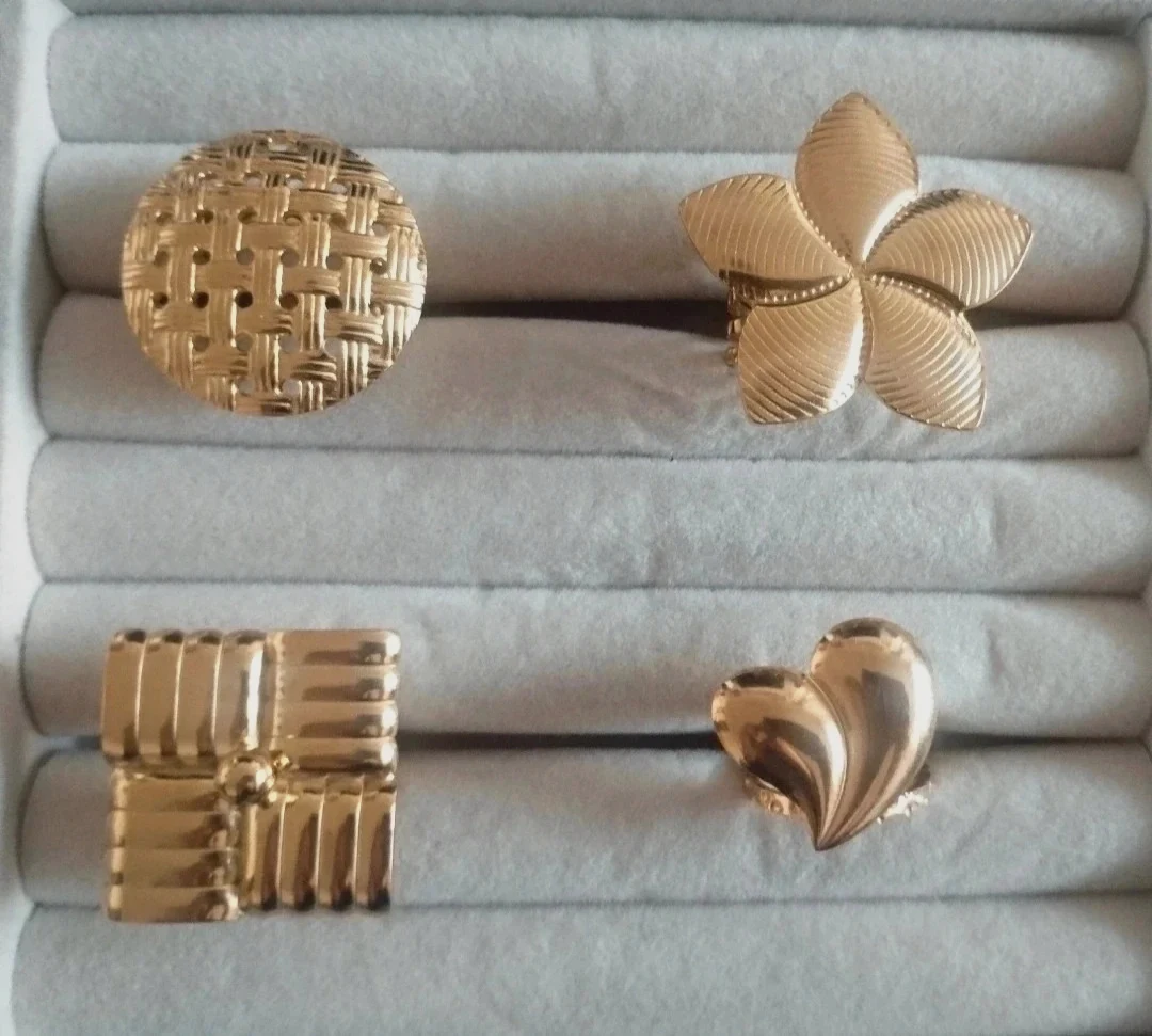 Anillos dorados de acero inoxidable, tamaño grande y ajustables – taille Ajustable