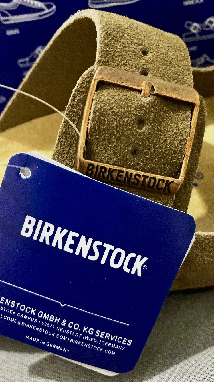 Sandales Birkenstock Arizona Kaki Suède Neuf Taille 39 Authentique – Birkenstock – kaki – taille EU 39 3