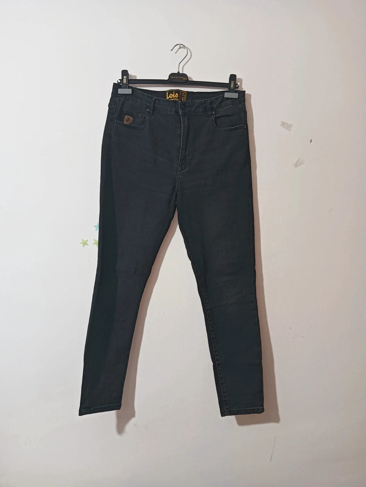 Lois Black Denim Jeans - Size 34