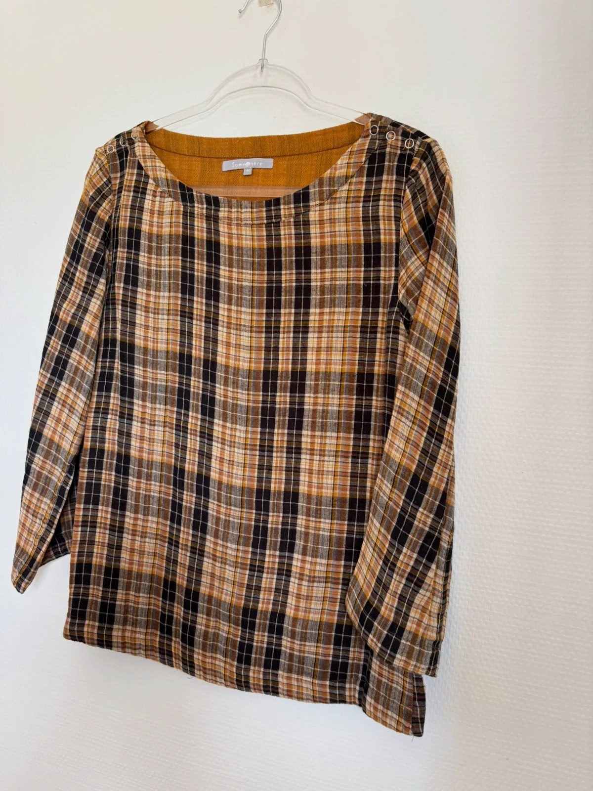 Blouse à carreaux automne