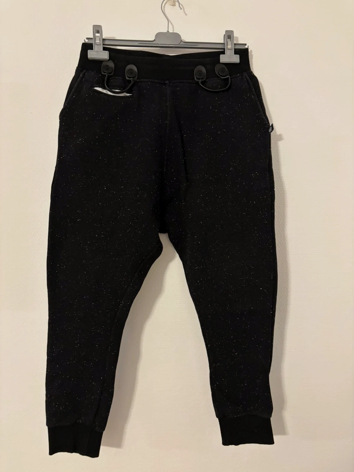 Jogging noir moucheté – Sweet Pants – taille M