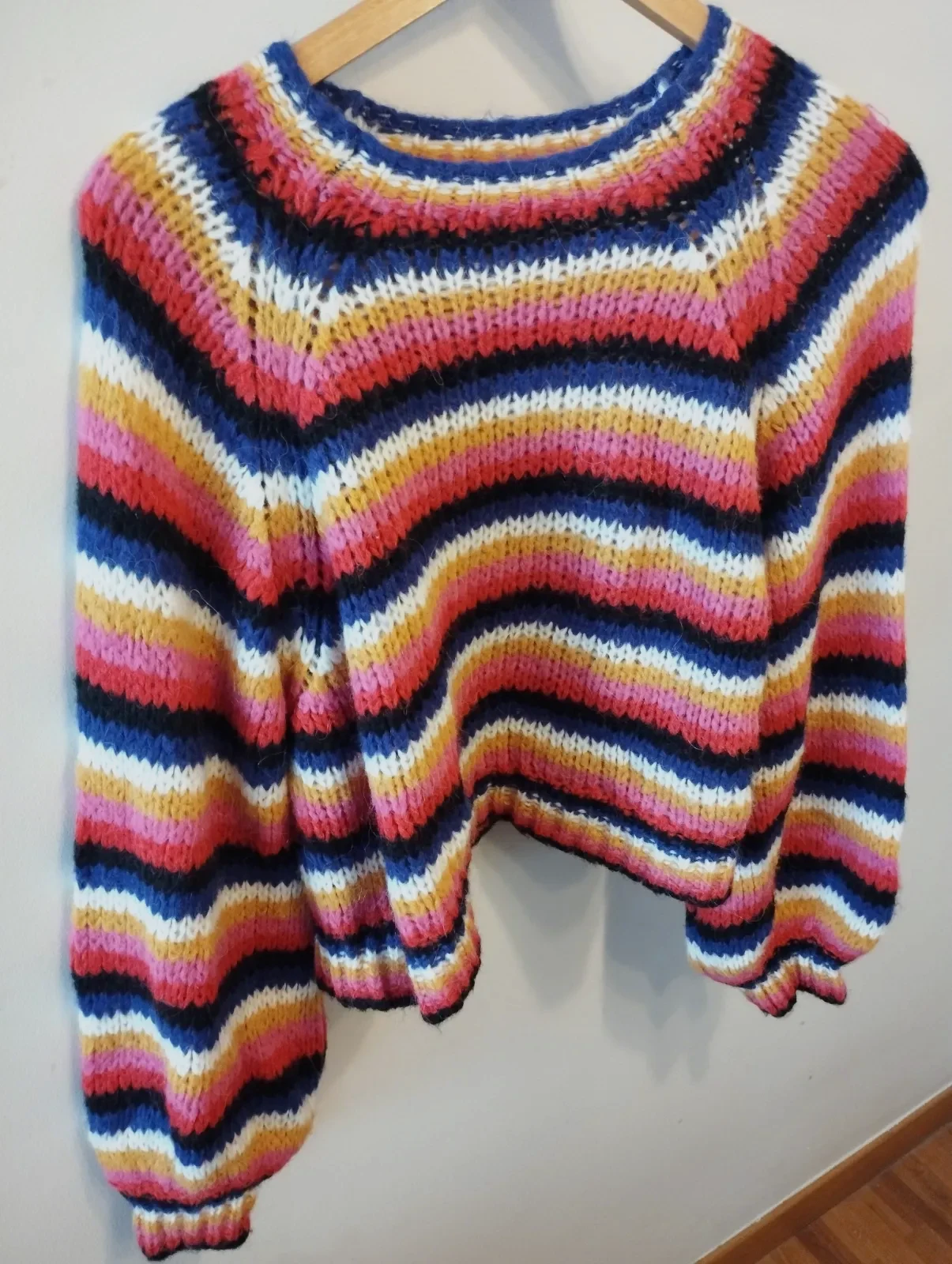 Jersey Zara Knit rayas multicolor talla S