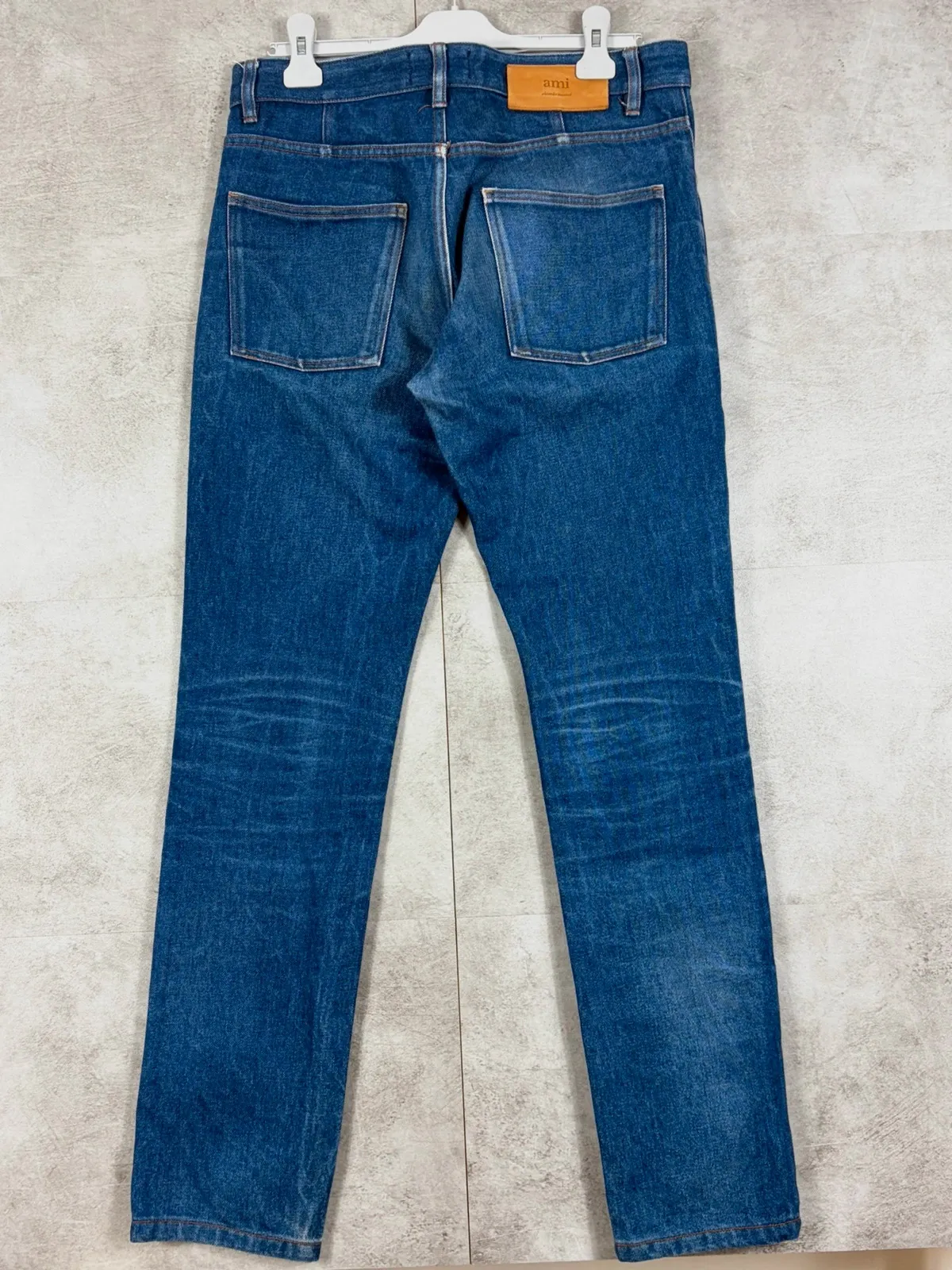 AMI Alexandre Mattiussi homme jean droit taille 32 denim bleu délavé Made in Portugal luxe – AMI – taille W32 | FR 42 2