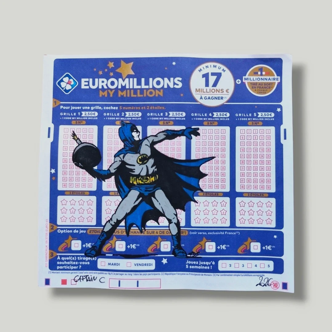 Ticket Custom – Batman Vintage / DC Comics (EuroMillions)