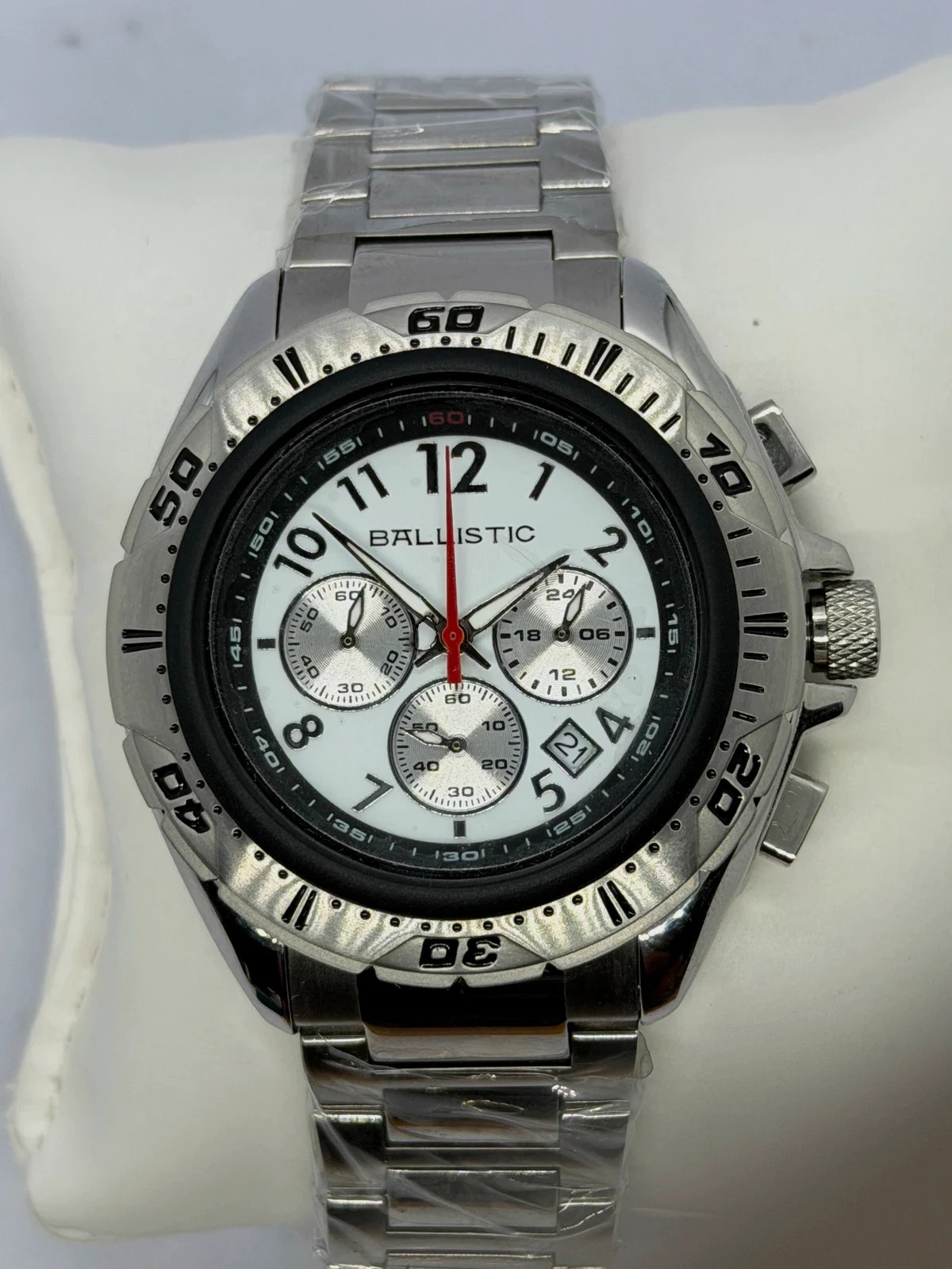🔥 Montre Chronographe Homme Ballistic Tout Acier /Look Diver /10 ATM 🔥 – Ballistic – taille 43–46 mm
