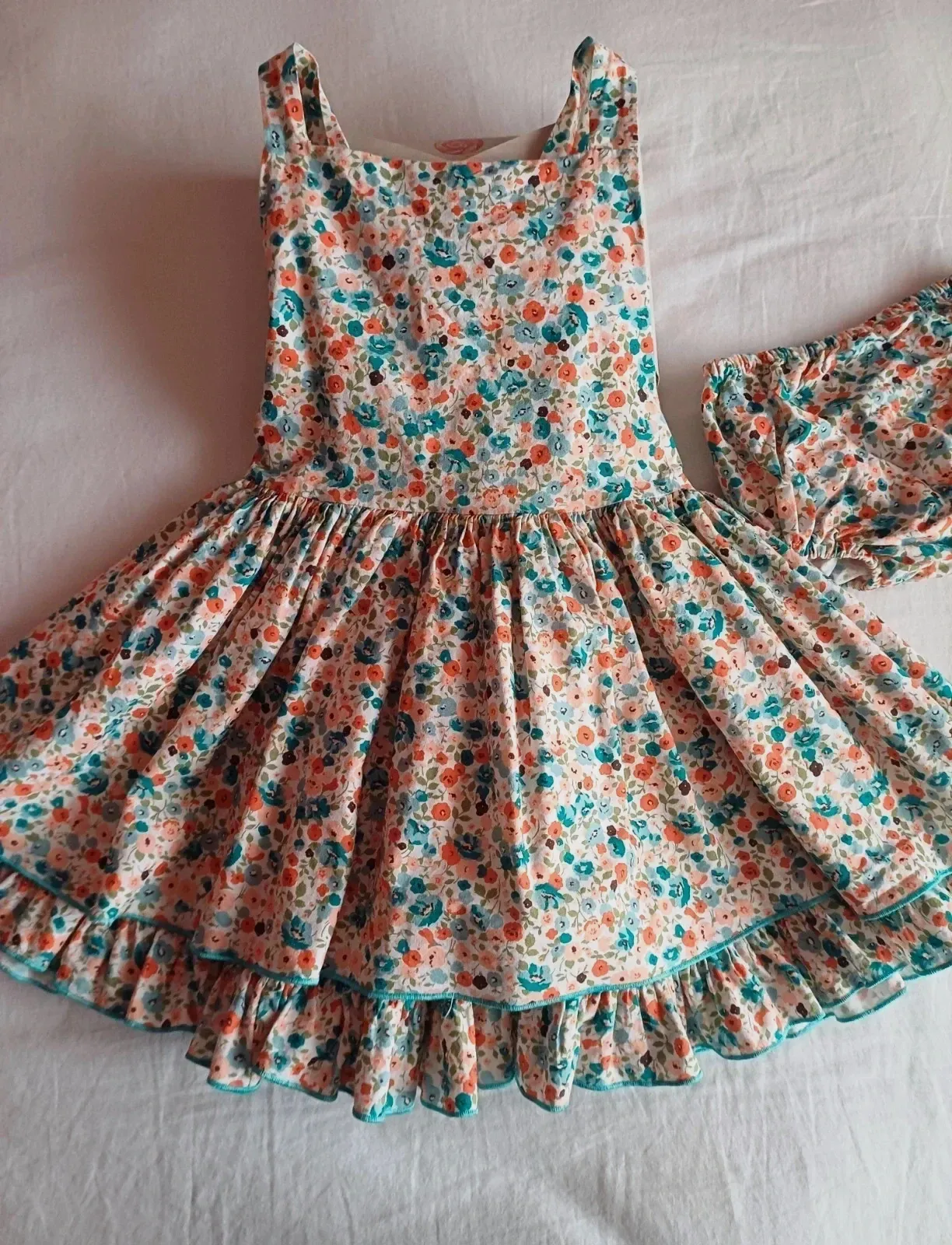 Vestido niña Lapeppa 6 años con estampado floral y braguita NUEVO 🌸 – Lapeppa – taille 6 ans / 116 cm 2