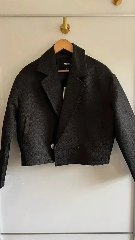 Blazer MEXX XS noir oversize court texturé neuf avec étiquette – Mexx – taille XS / 34 / 6 2
