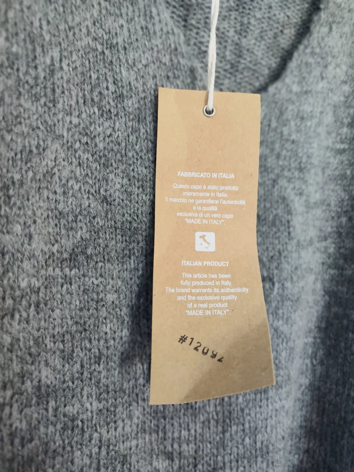 Pull gris col V à nouer Capucine Moda – Capucine Moda – taille Taille unique 3