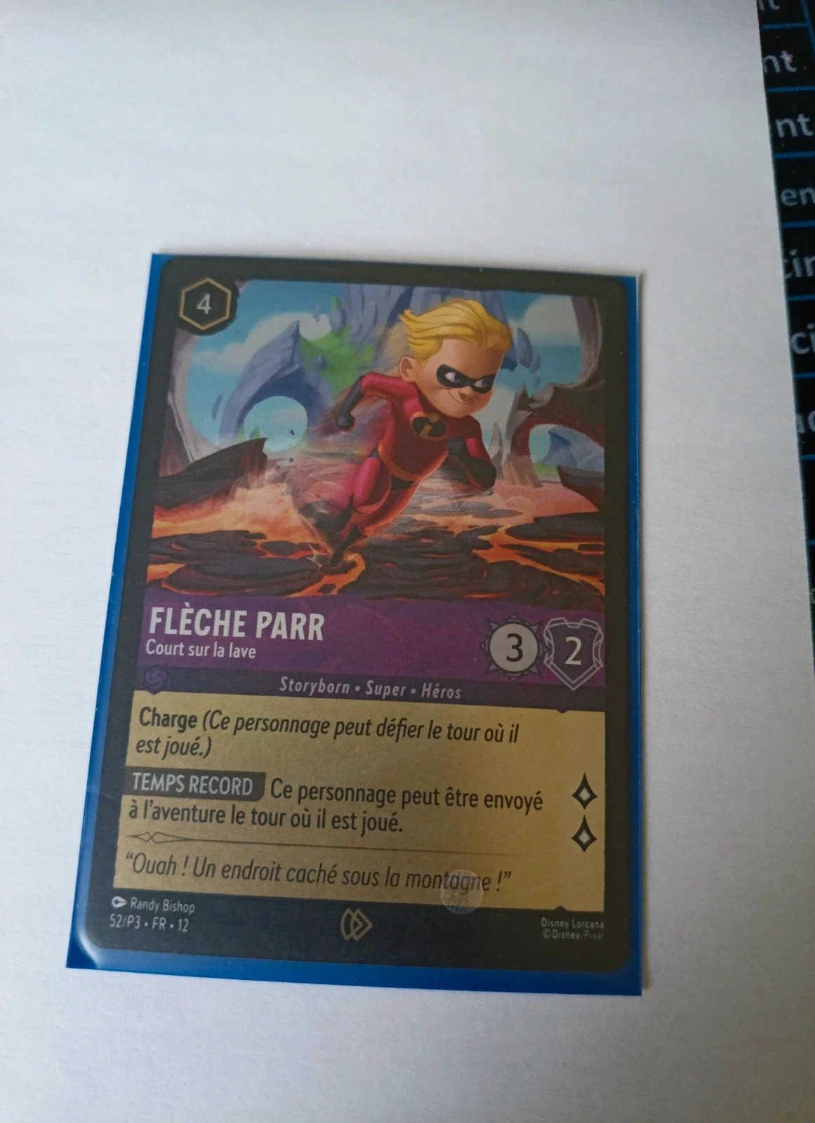 Carte promo Flèche parr Lorcana – Disney