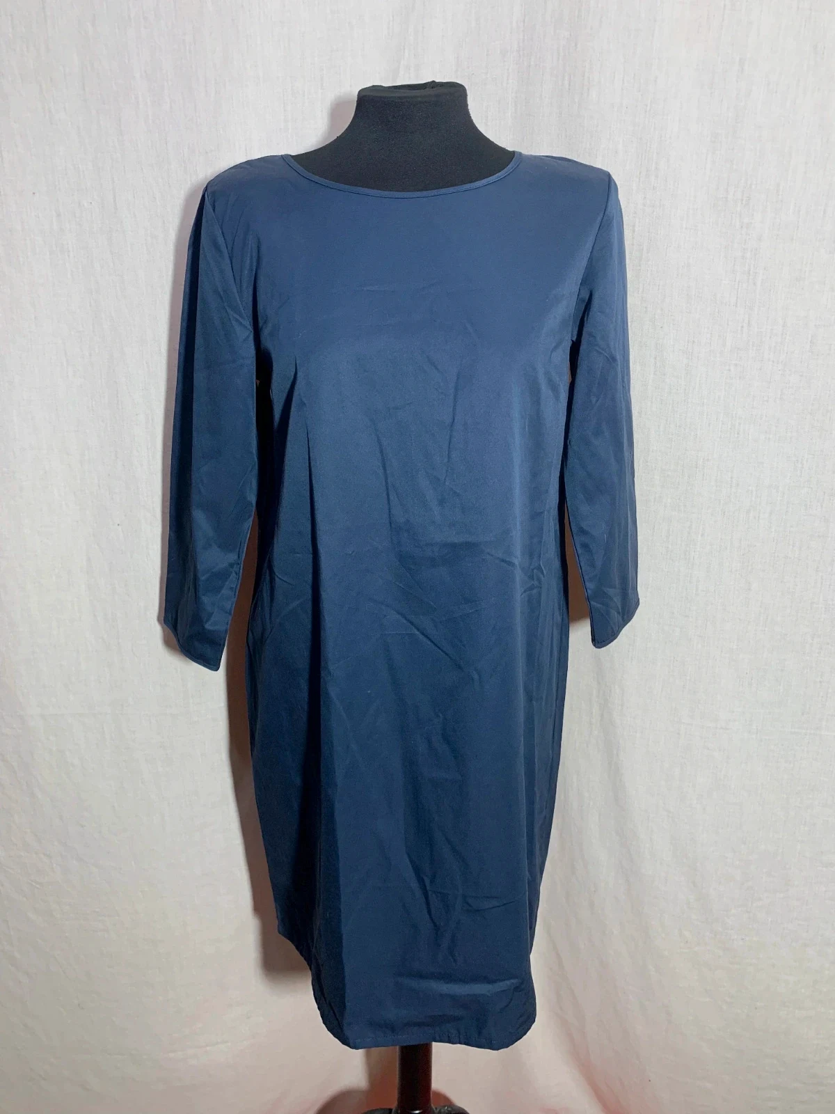 Vestido Azul Marino con Cremallera | Navy Blue Zip Dress | Riverside