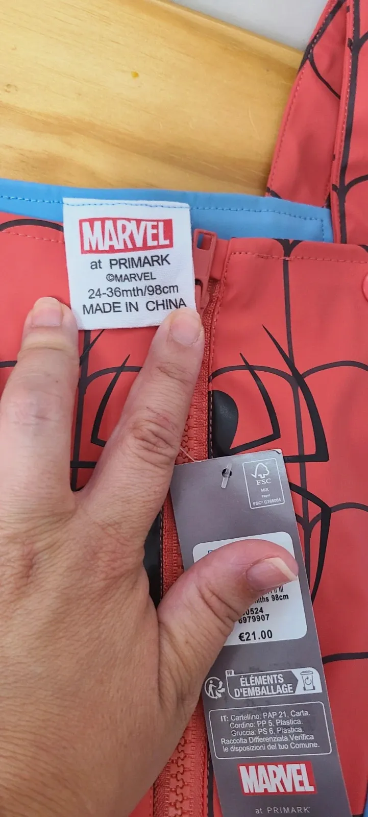 Buzo de nieve niño de spiderman talla 24-36 meses – Primark – taille 24-36 mois / 92 cm 4