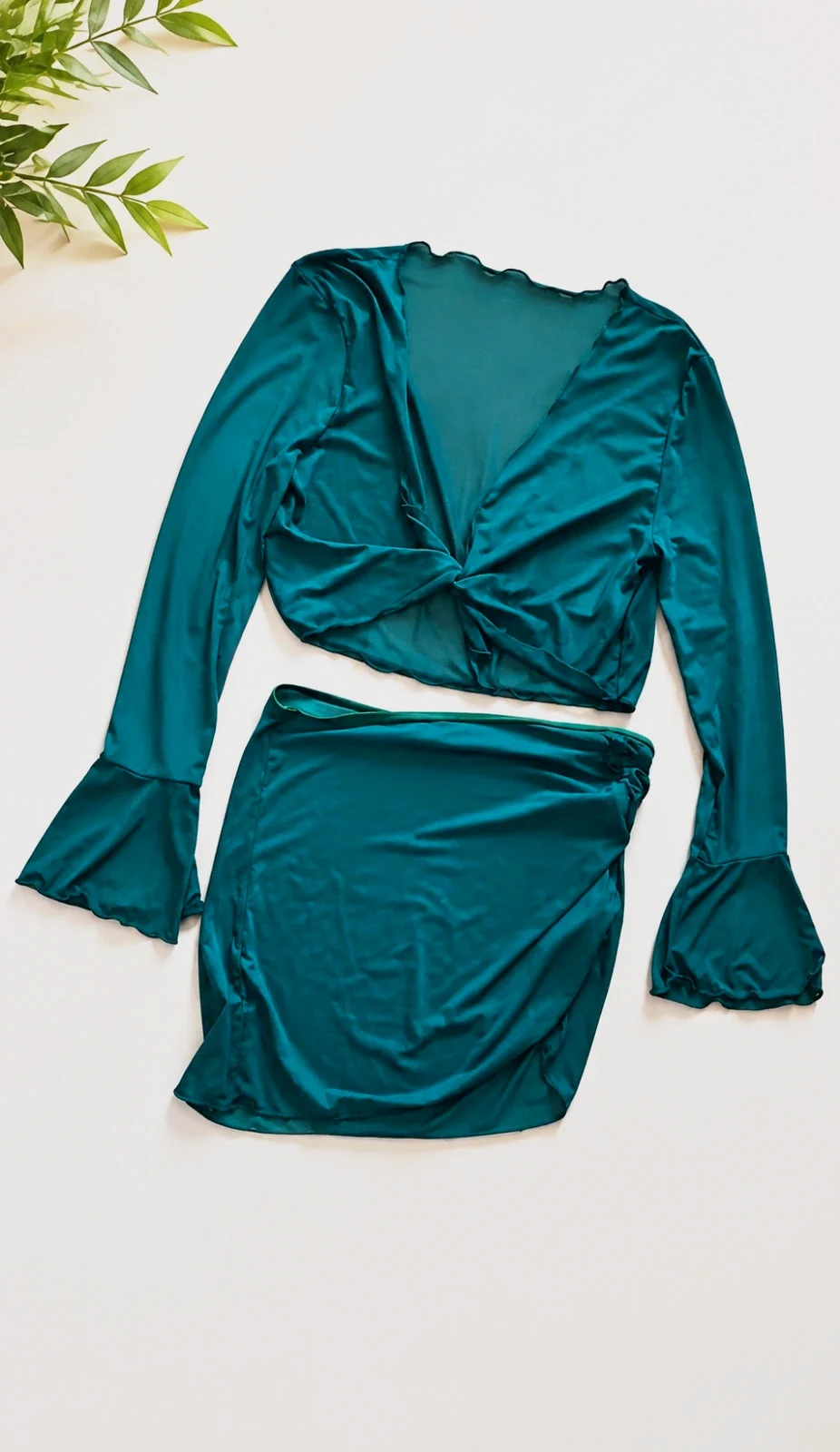 Conjunto de playa SHEIN verde esmeralda | Talla 14 años – Shein – taille 14 ans / 164 cm