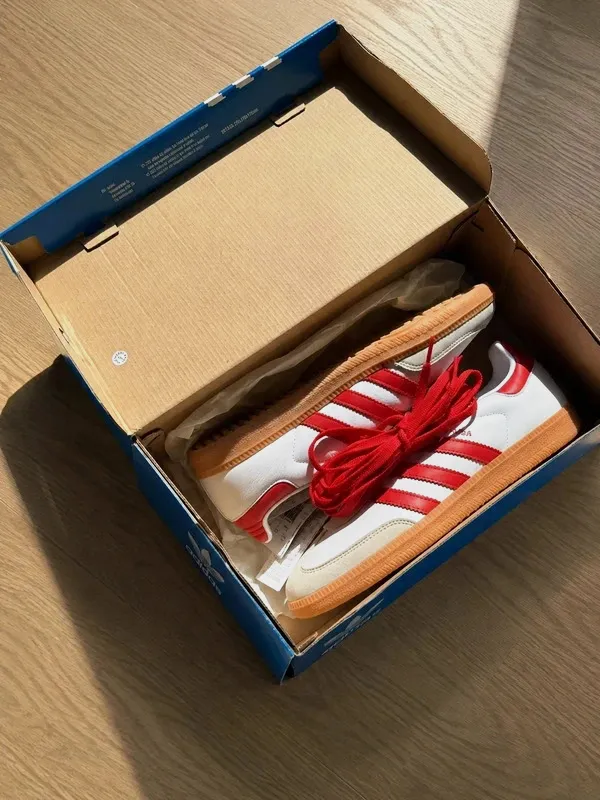 Adidas Samba blanc rouge – adidas – blanc, rouge – taille 36 3
