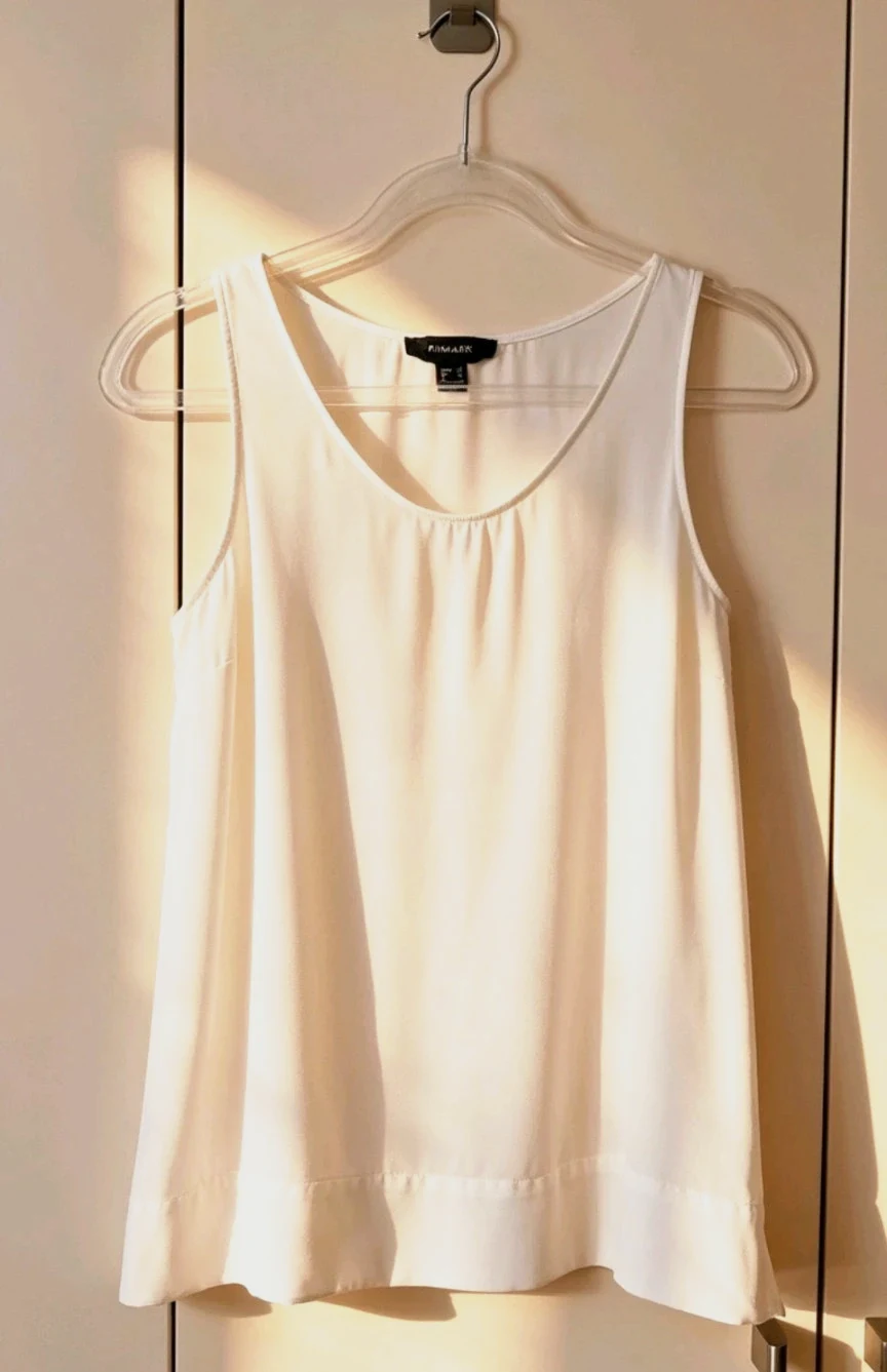 Primark White Sleeveless Summer Blouse – Size 12 – Primark – taille M / UK 12-14