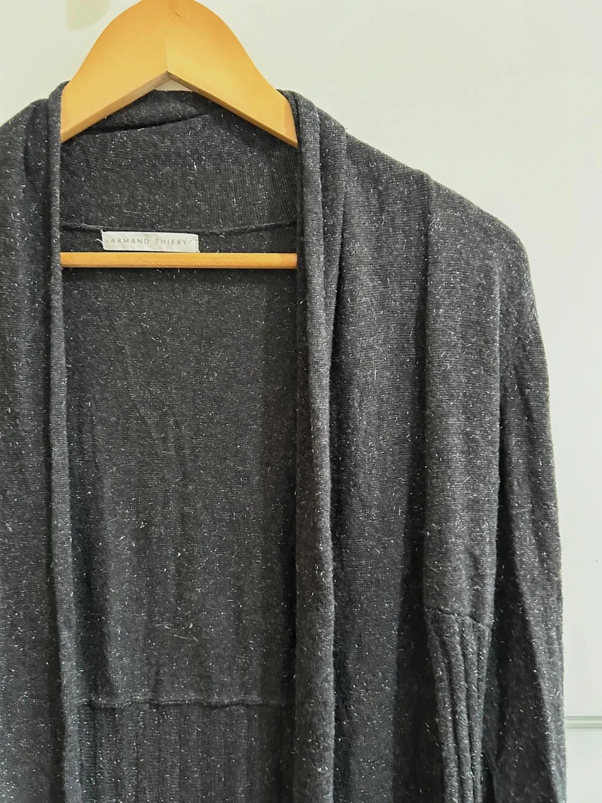 Cardigan long Armand Thiery M viscose fluide noir chic – Armand Thiery – taille M / 38 / 10 3