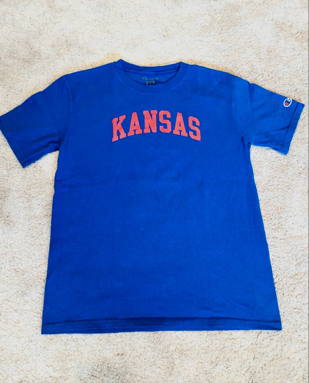 T-shirt Champion Kansas ado taille 14-16 ans bleu