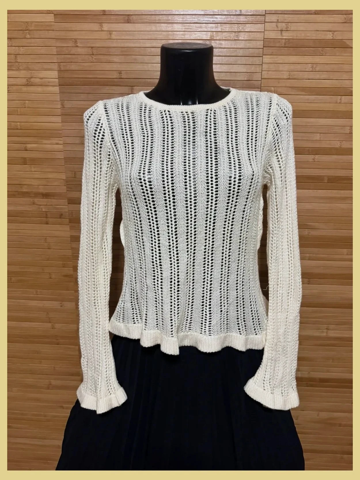 Divino jersey calado espalda abierta de marca Agua talla S 😍