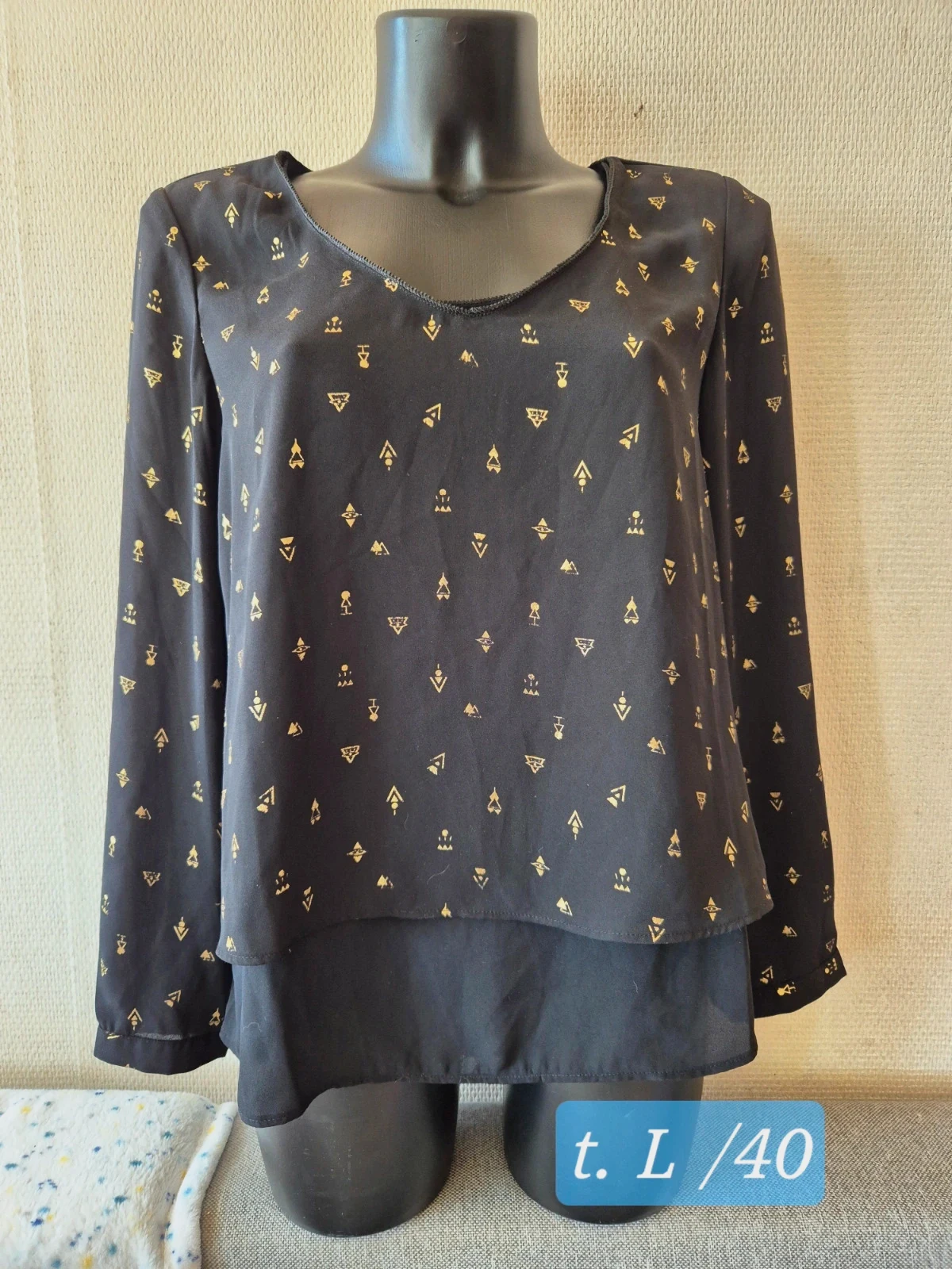 Haut / blouse manches longues bréal. Taille 40