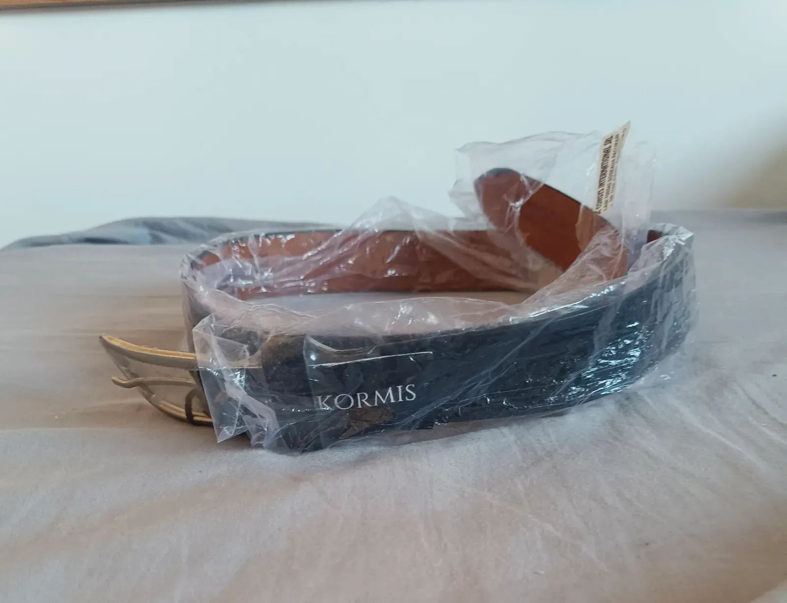 Cinturón de piel negro Kormis – Kormis – taille Taille unique 4