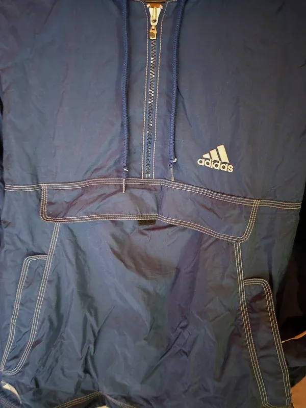Anorak Adidas vintage bleu marine – adidas – bleu marine – taille S 2