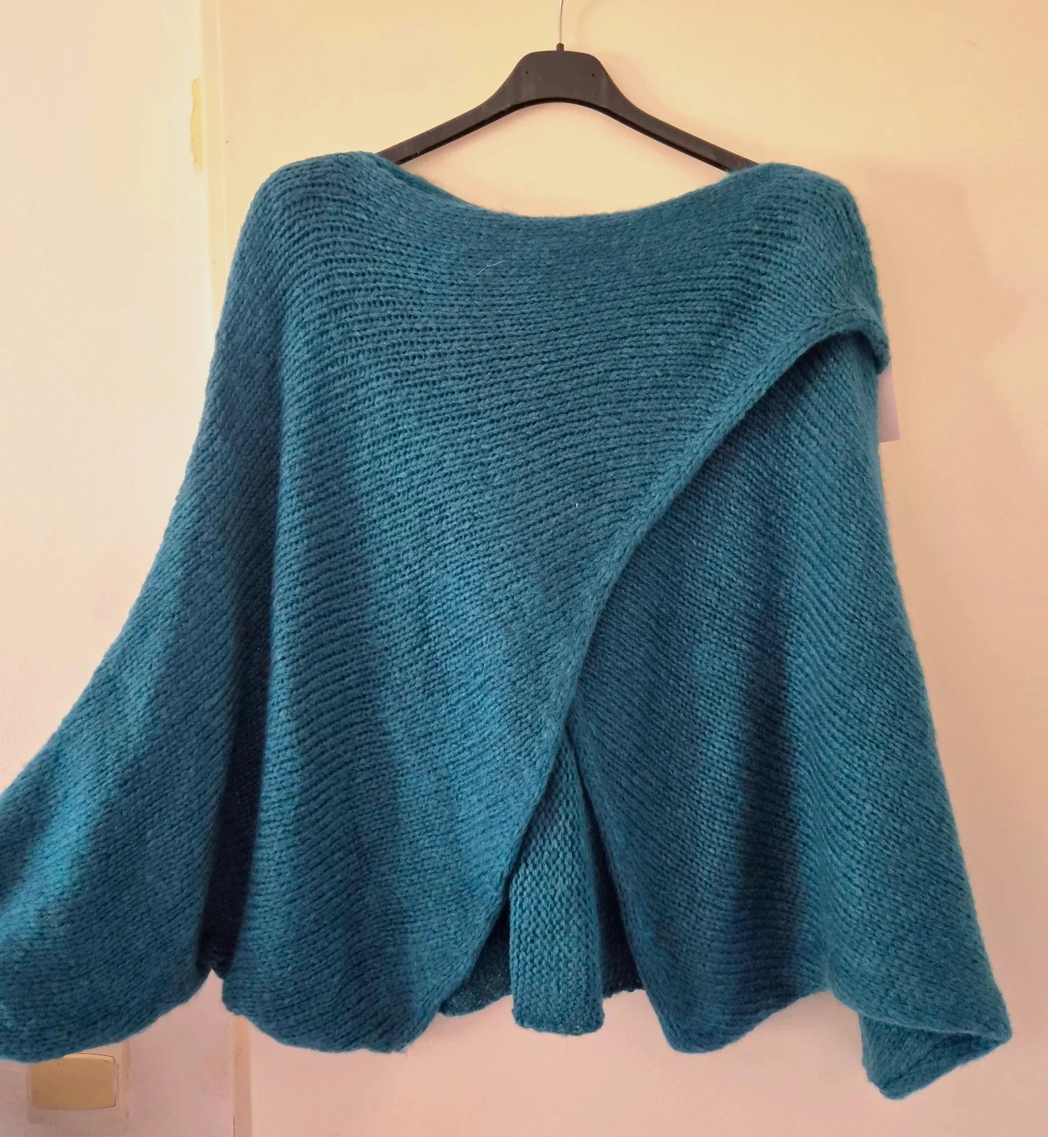 🍂Magnifique pull croisé/drapé oversize doux - TU 44 au 50 - Made in Italy🍂 – Made In Italy – taille XXL / 44 / 16