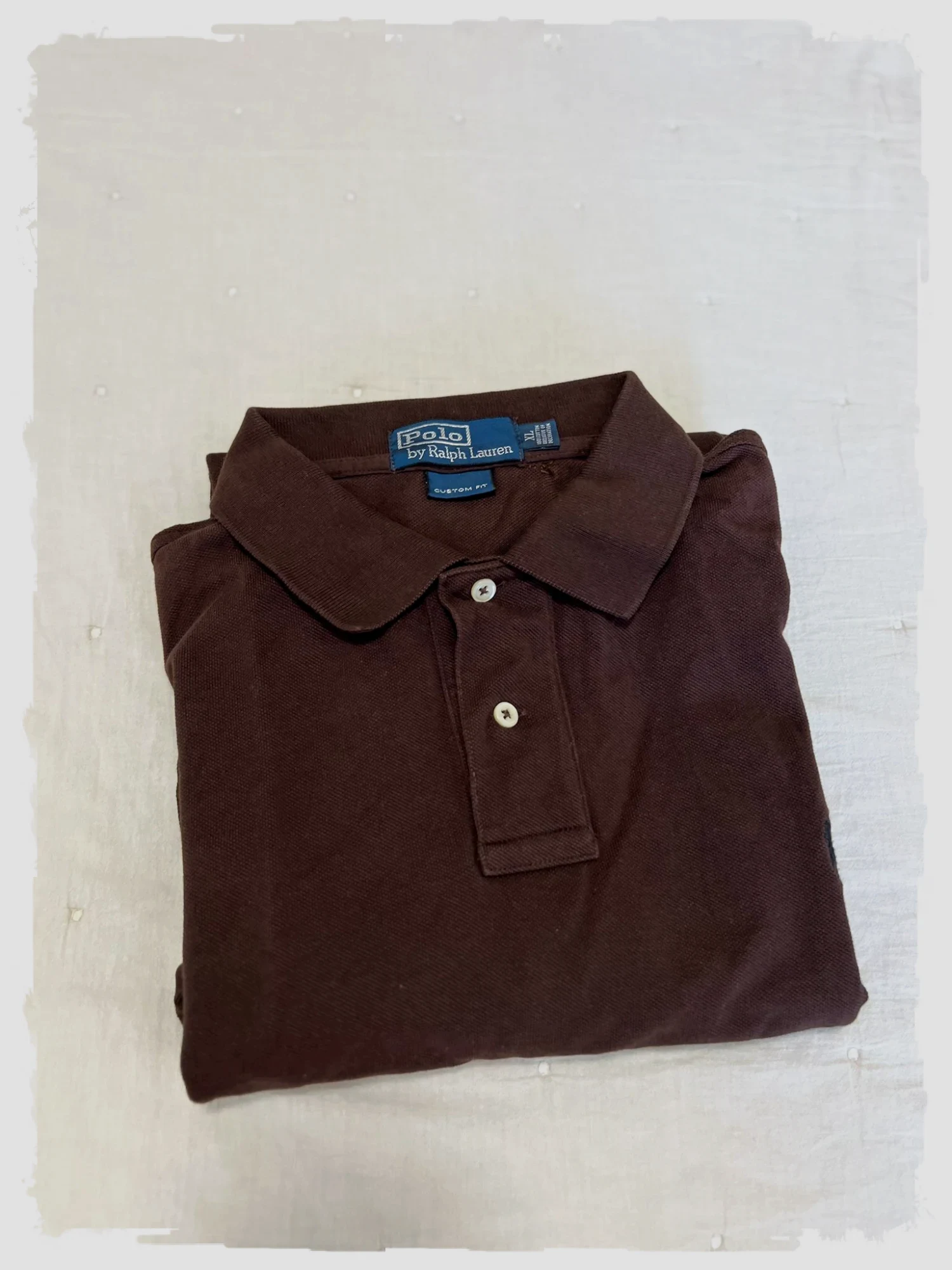 Polo à manches longues Polo Ralph Lauren marron XL