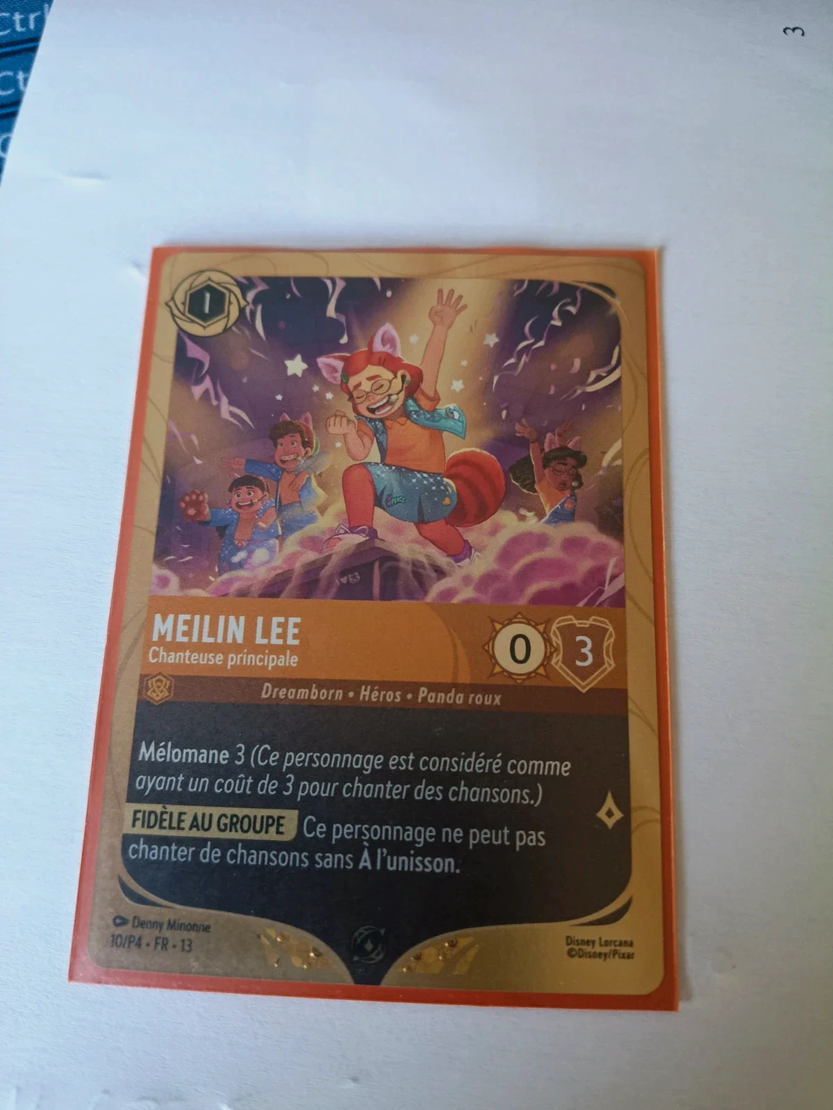 Carte promo Meilin lee Lorcana – Disney
