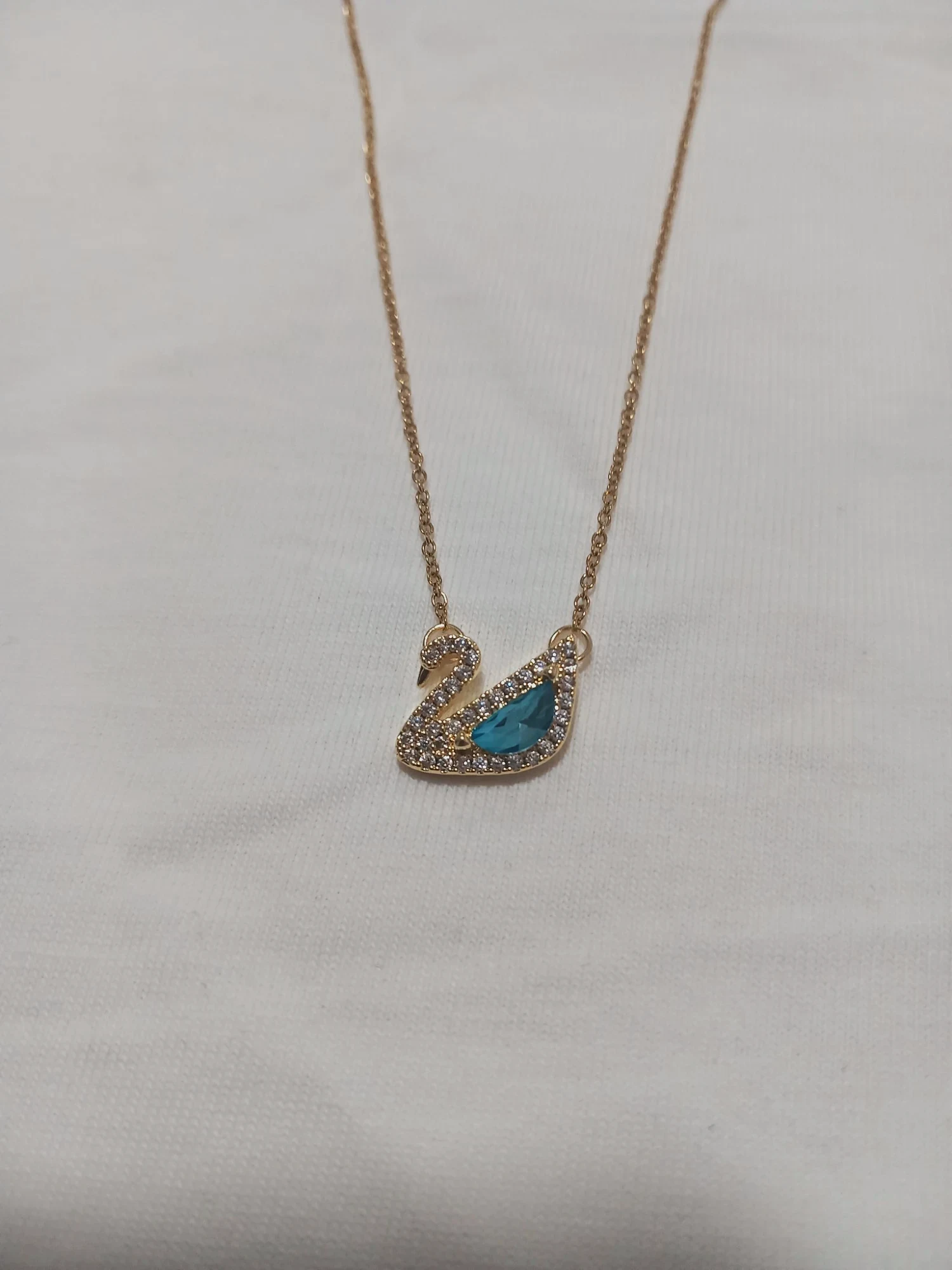 Collier cygne en acier inoxydable 