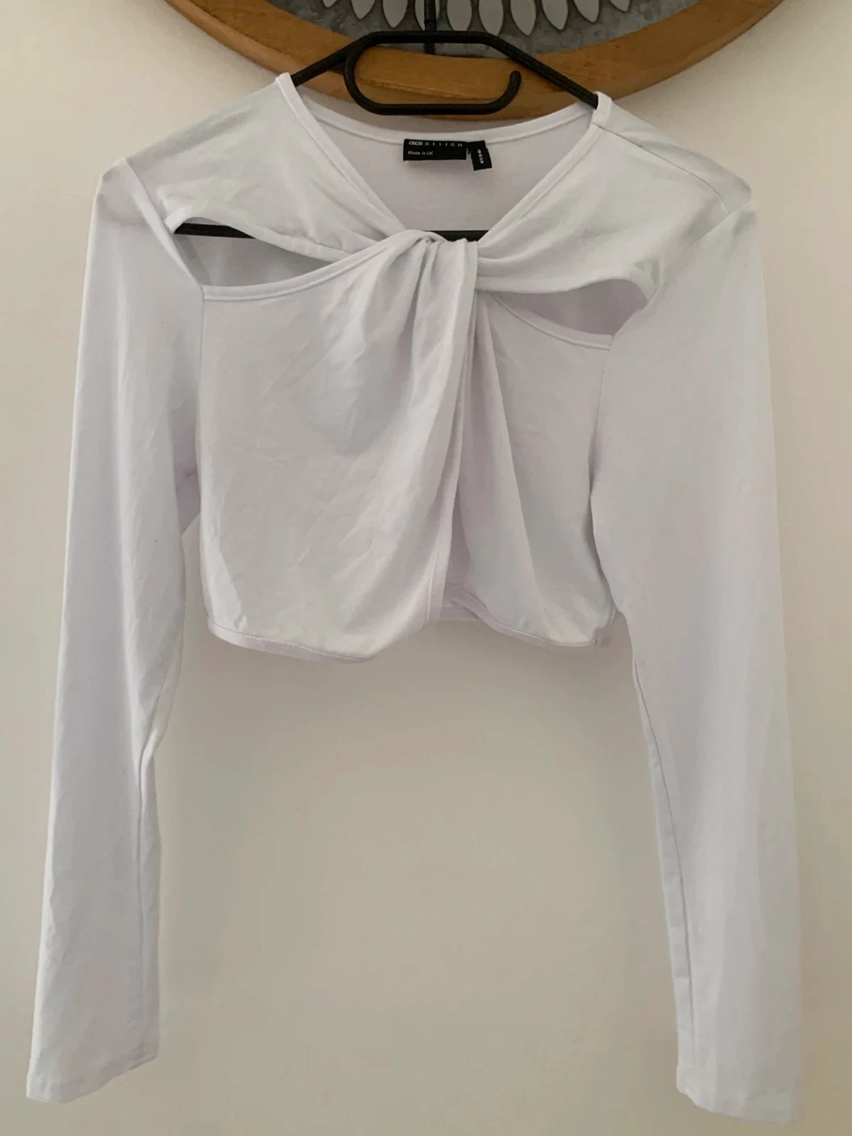 🤍 Crop top blanc ASOS Design - T40 – effet cut out ultra tendance 🤍