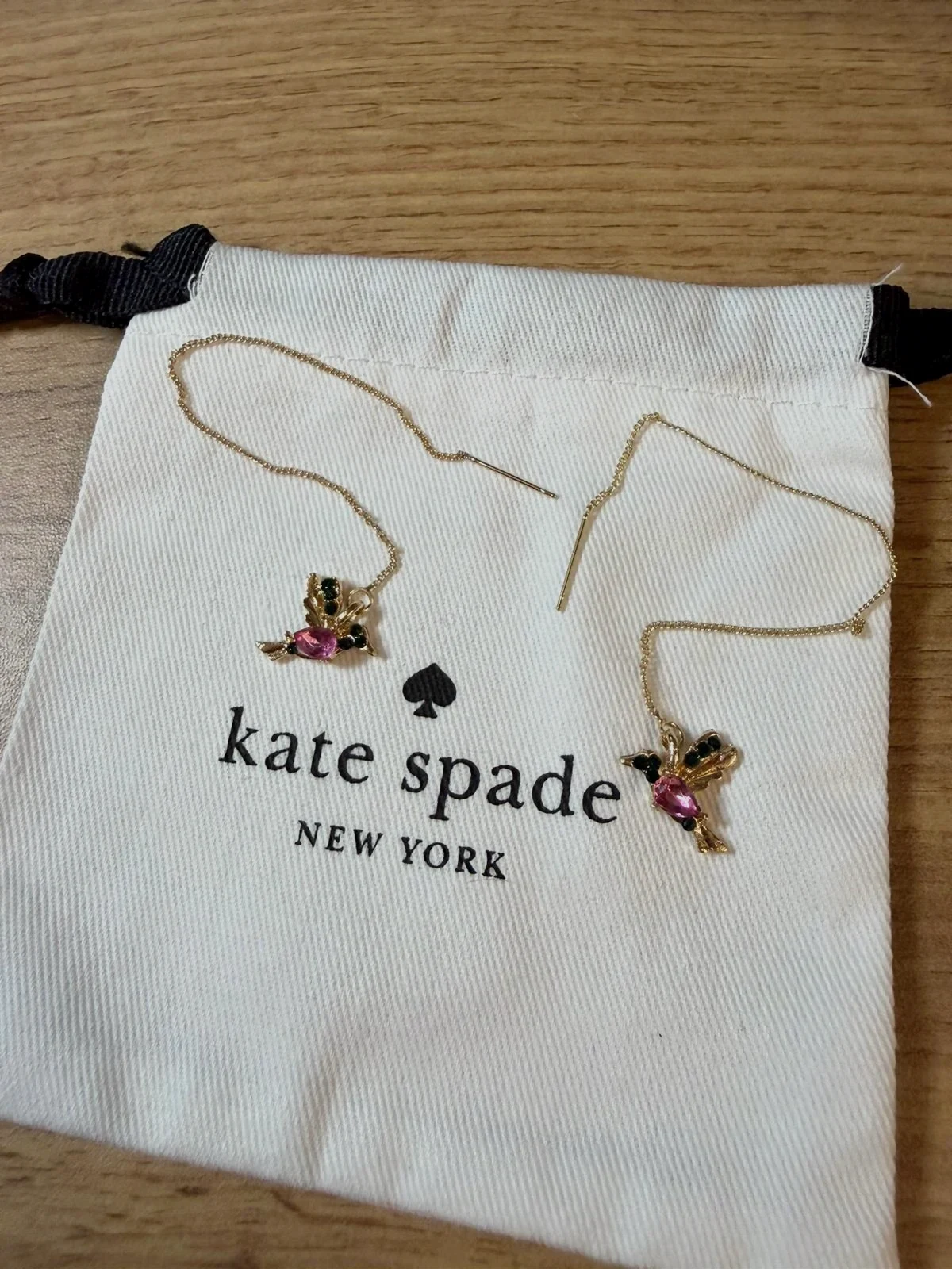 Boucles d'oreilles pendantes colibri Kate Spade